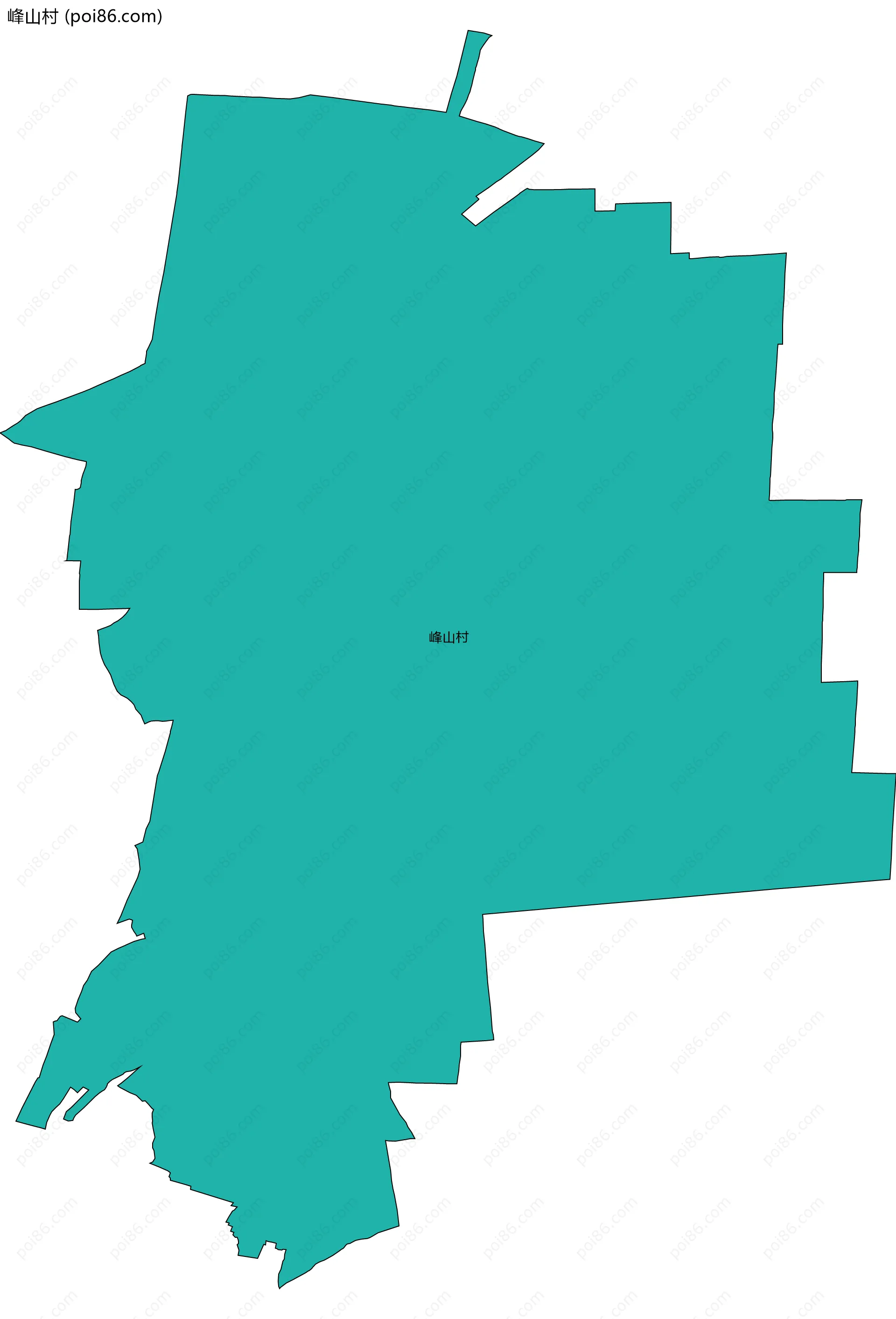峰山村边界地图