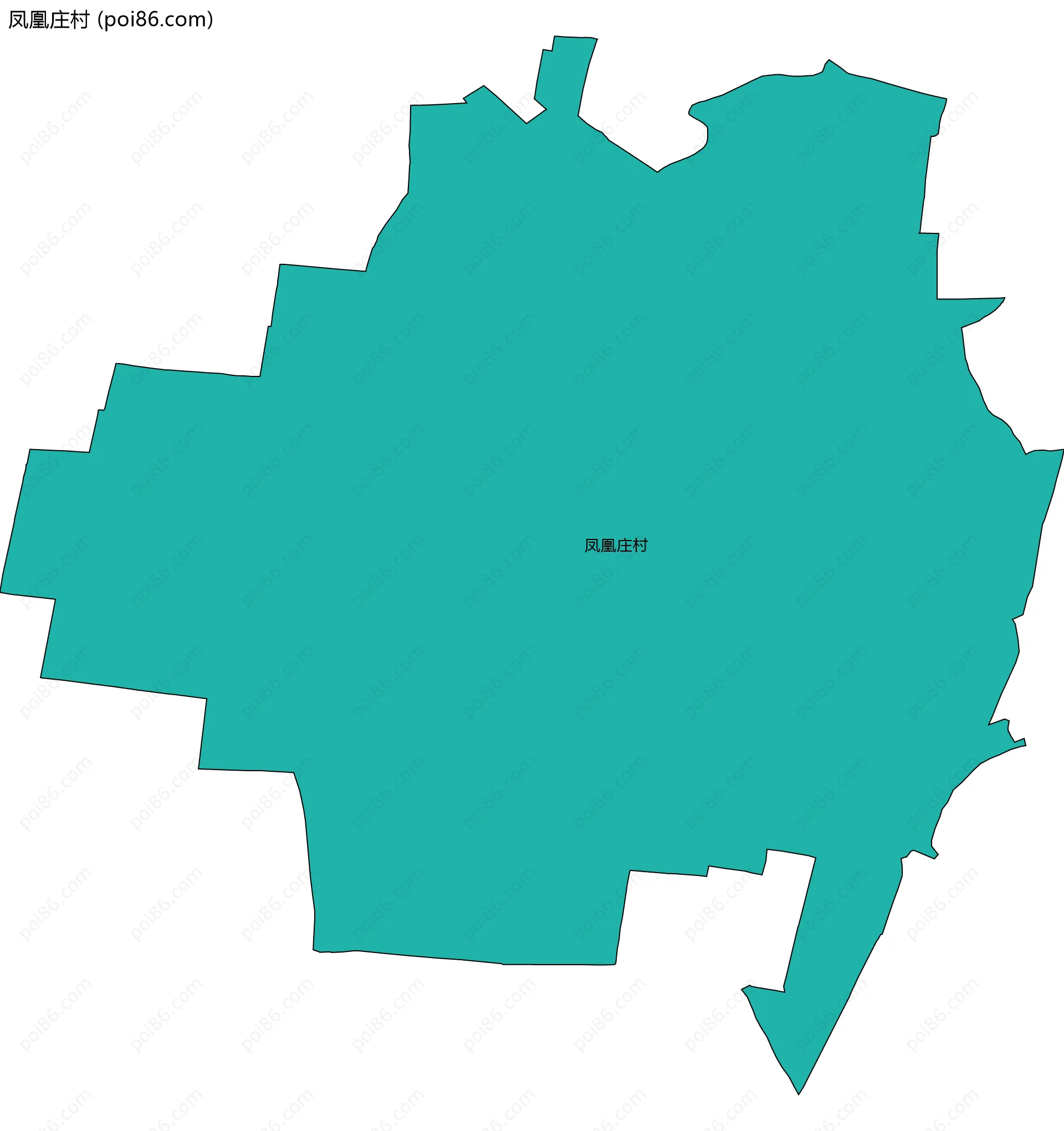 凤凰庄村边界地图