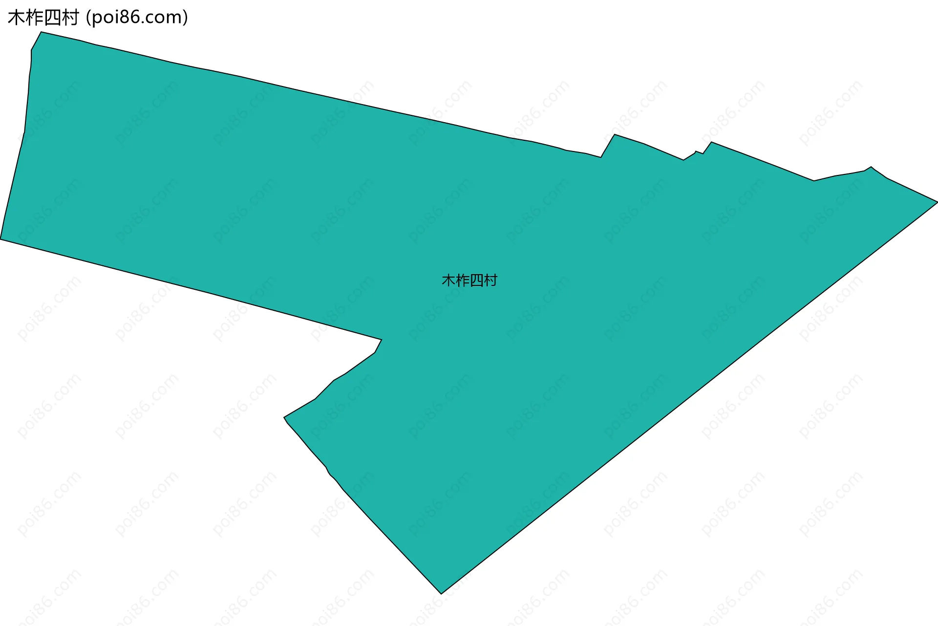 木柞四村边界地图