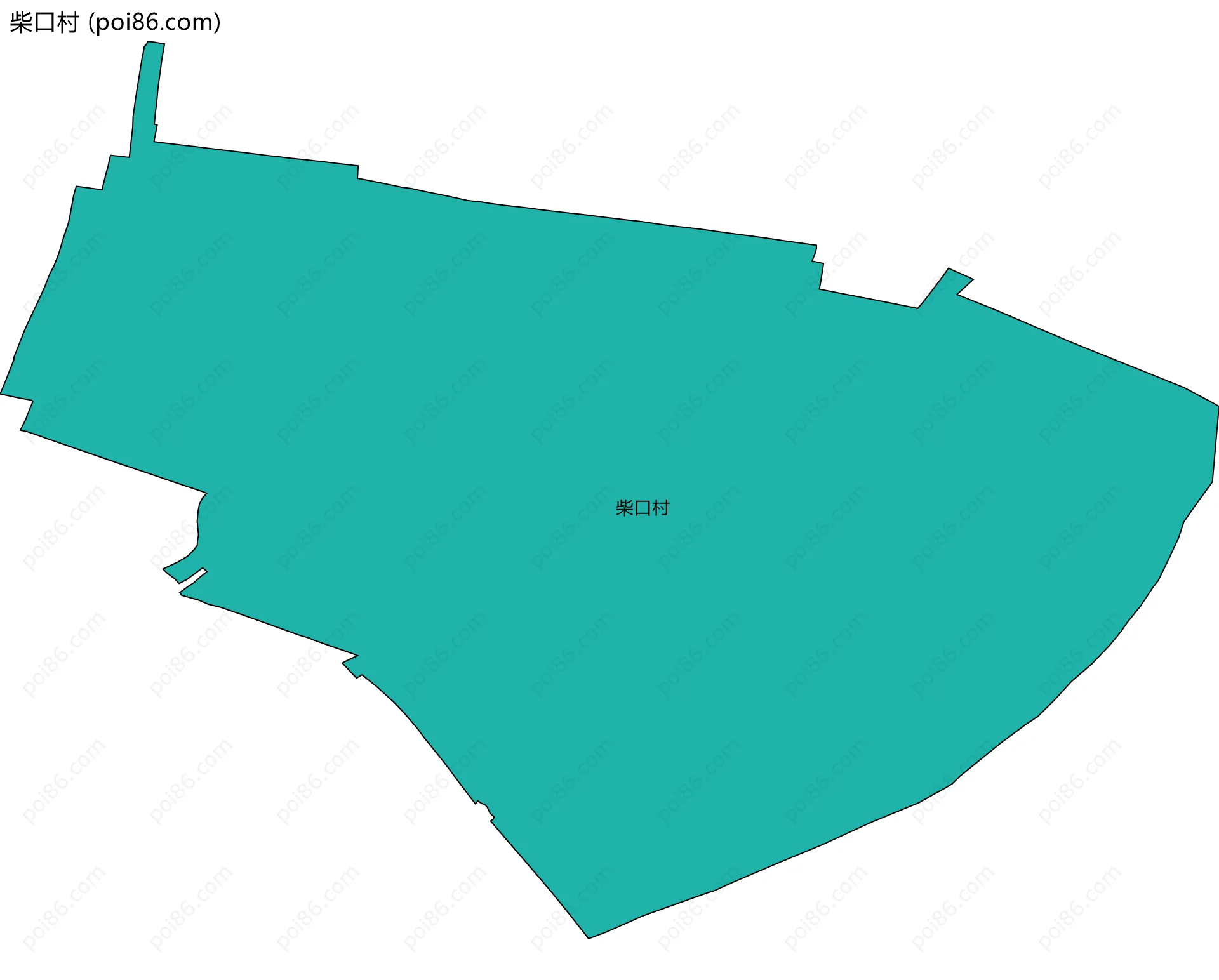 柴口村边界地图