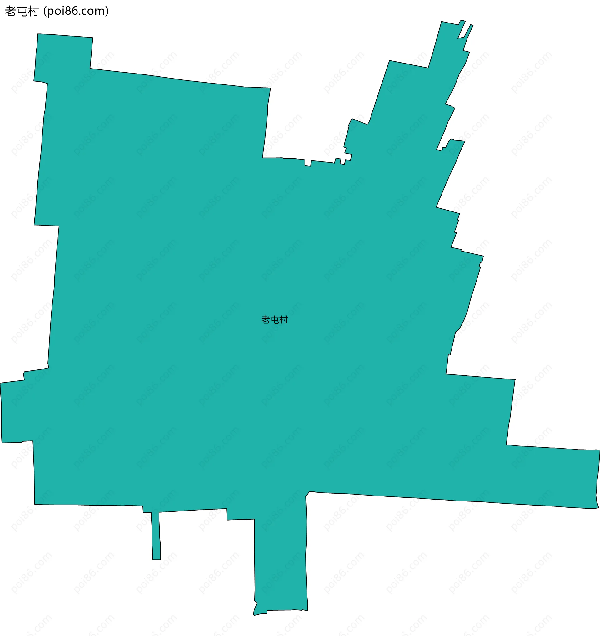 老屯村边界地图