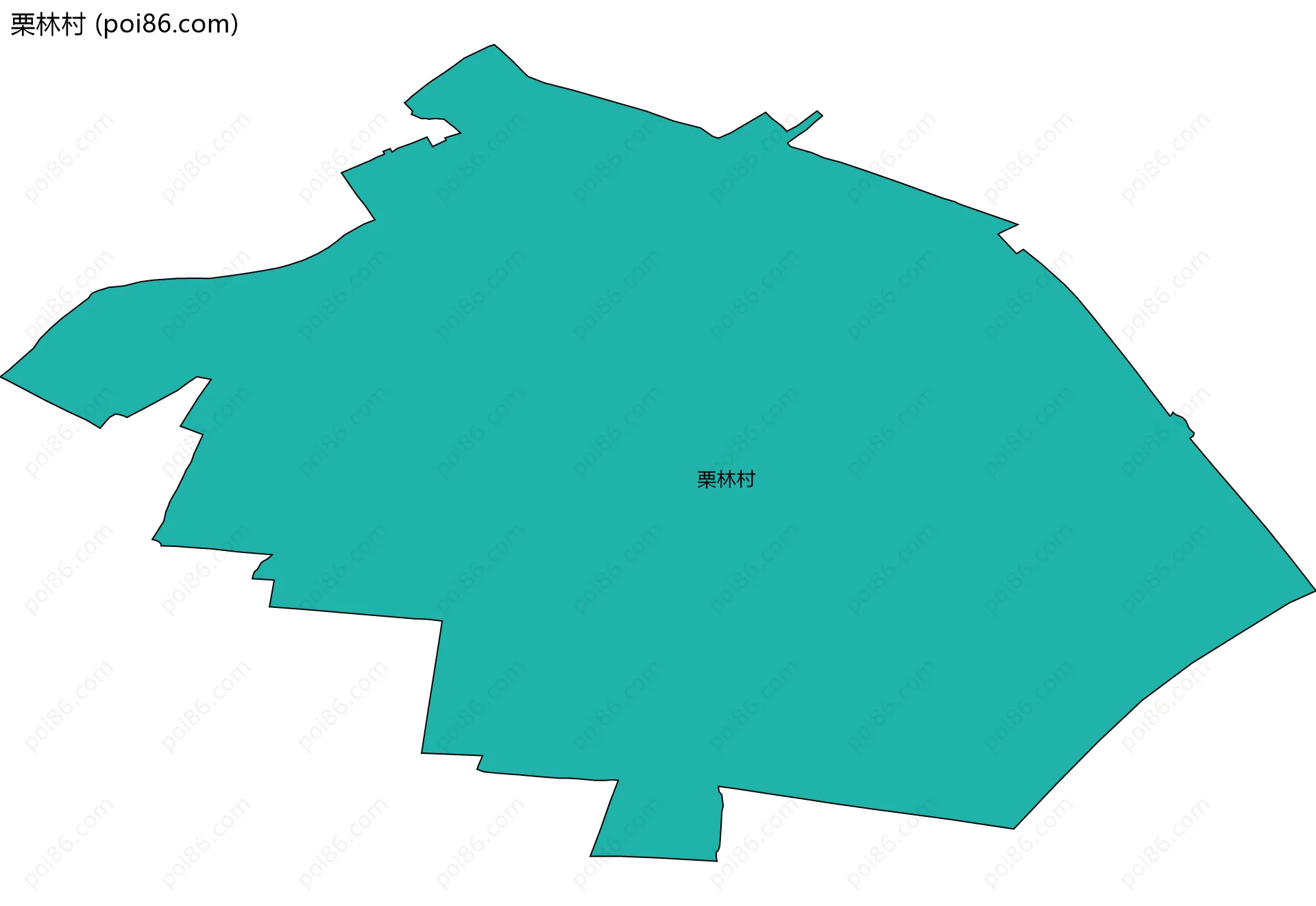 栗林村边界地图