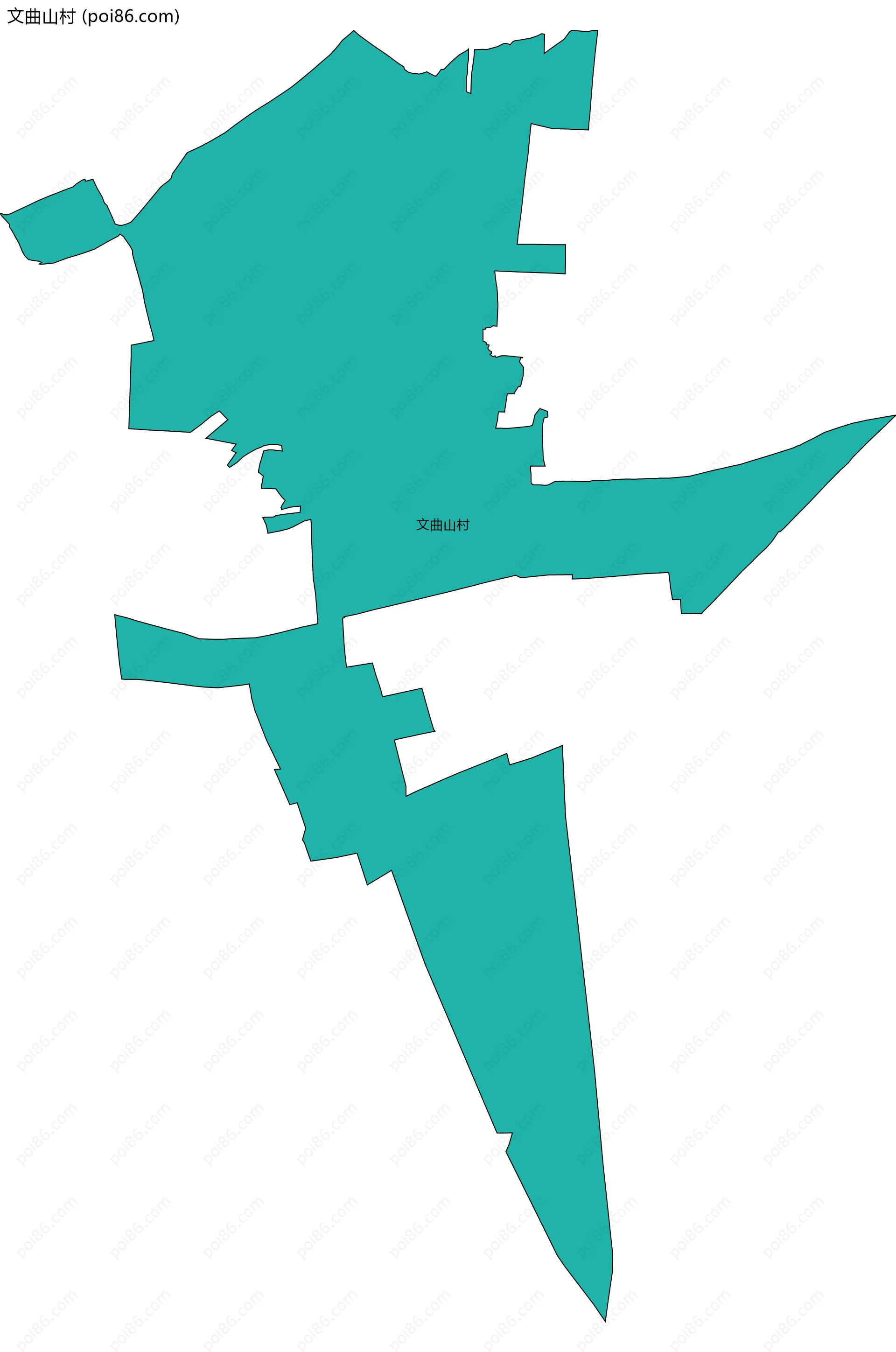 文曲山村边界地图