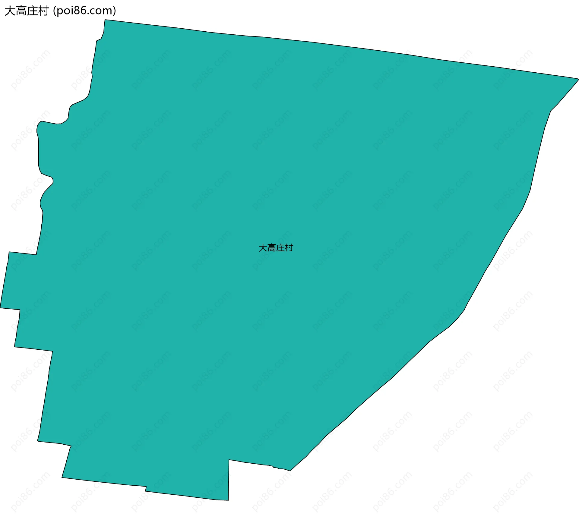 大高庄村边界地图