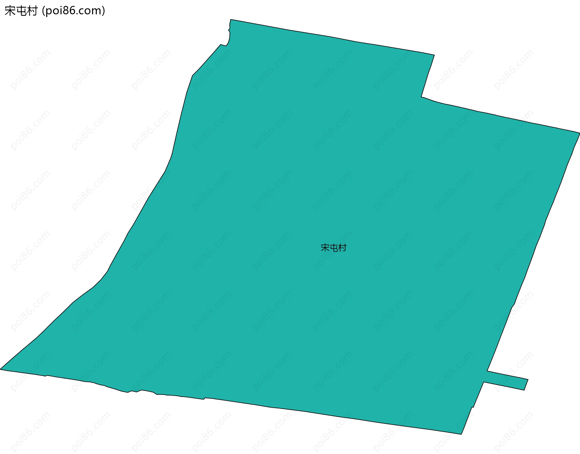 宋屯村边界地图