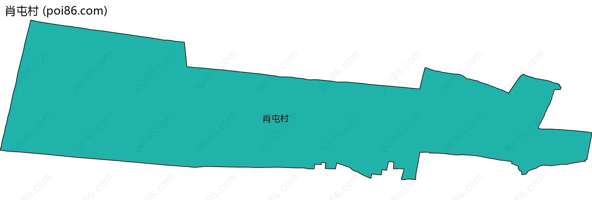 肖屯村边界地图