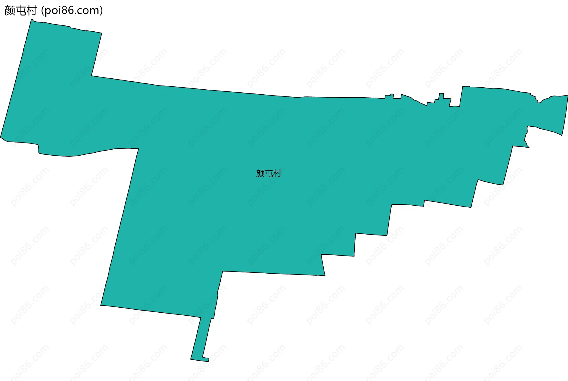 颜屯村边界地图