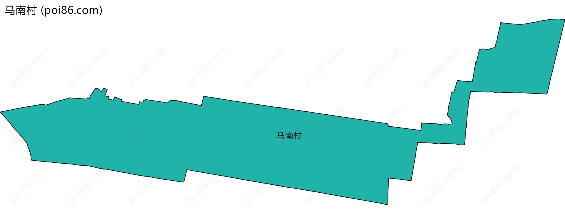 马南村边界地图