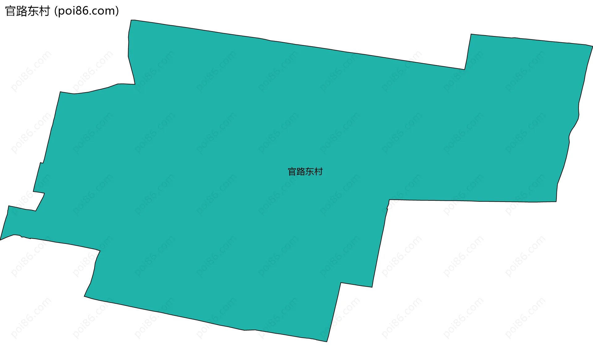 官路东村边界地图