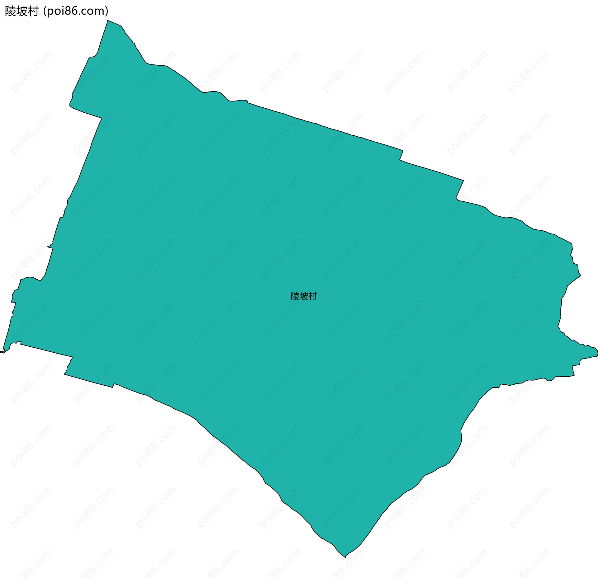 陵坡村边界地图