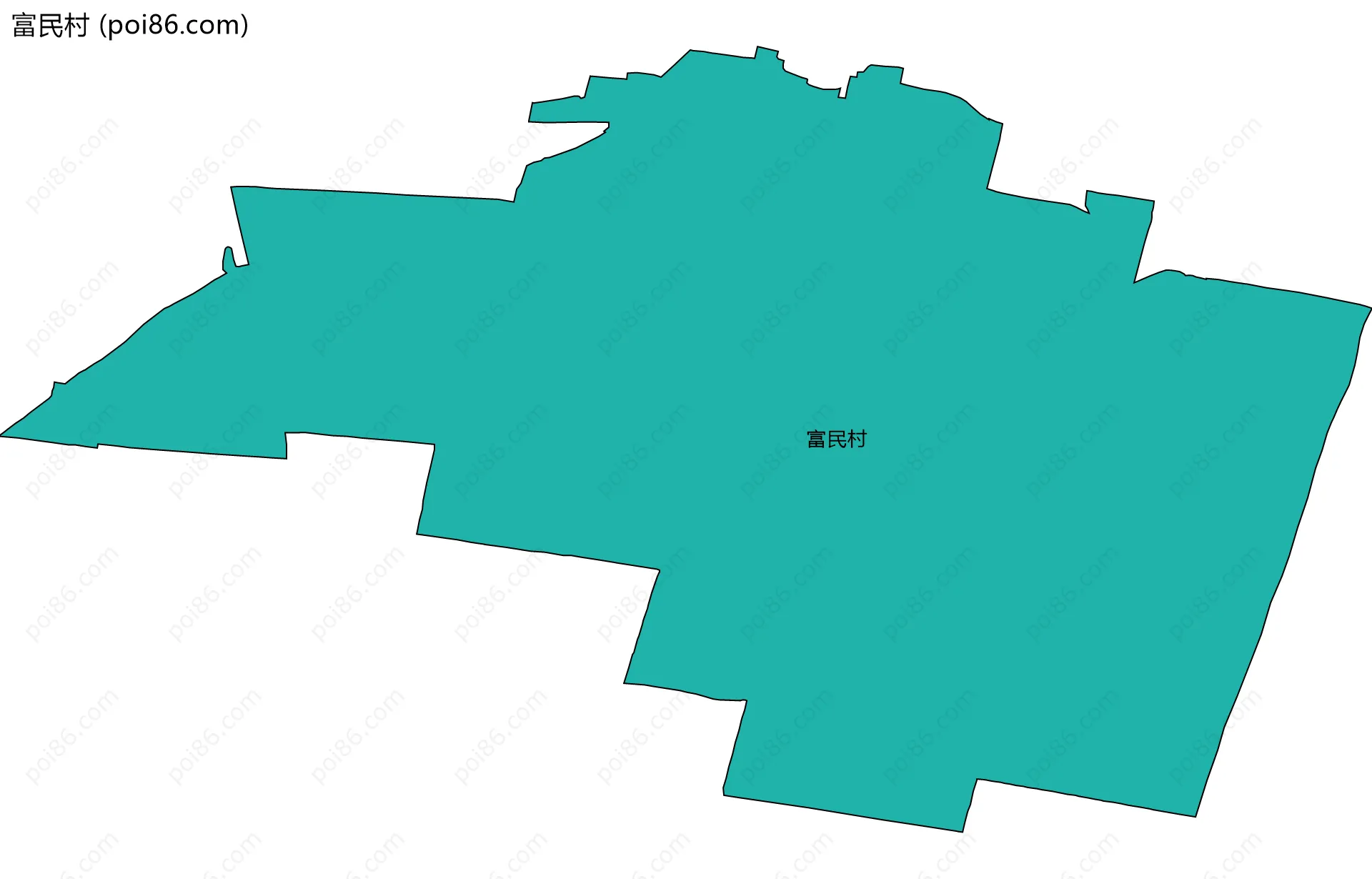富民村边界地图