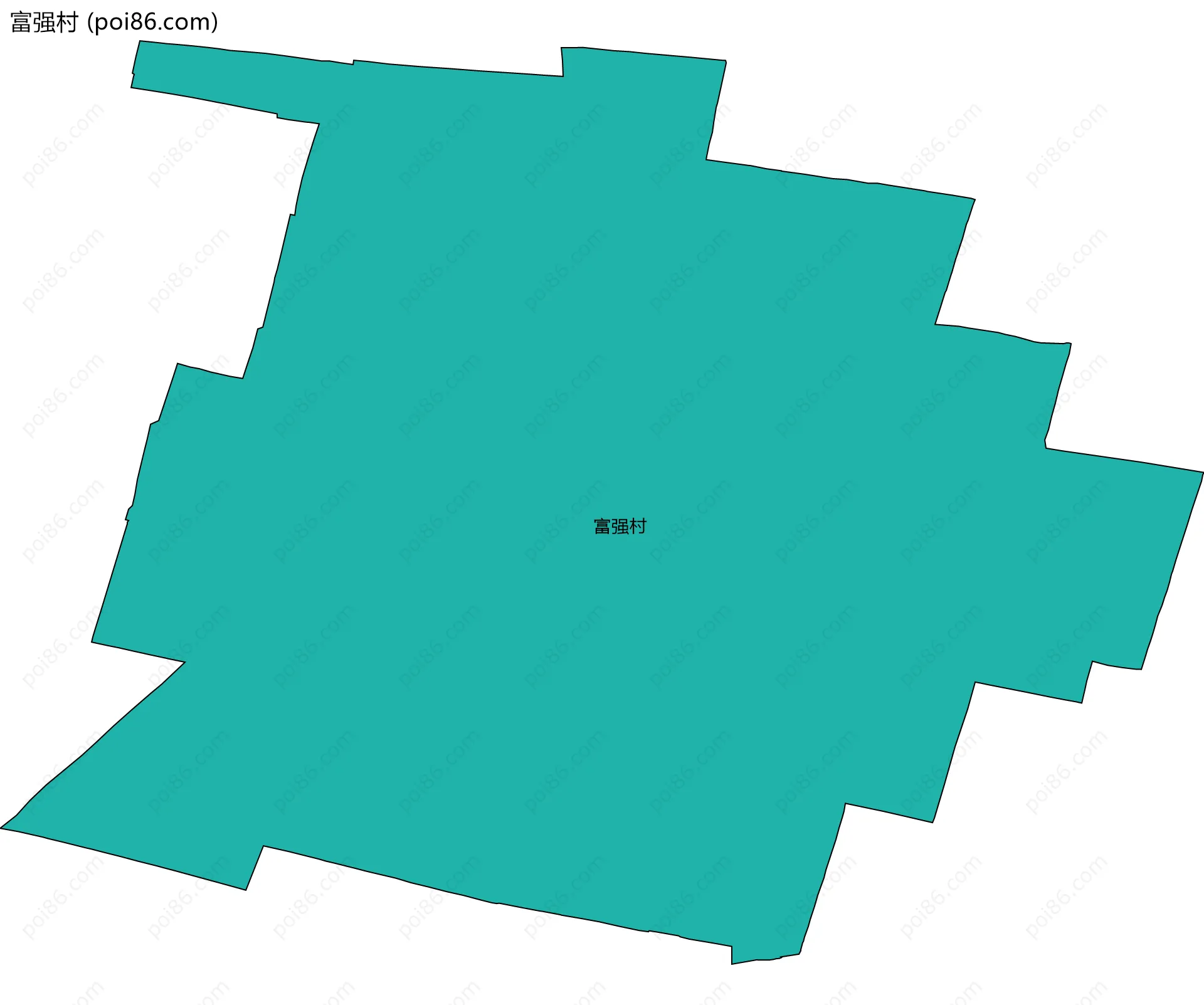 富强村边界地图
