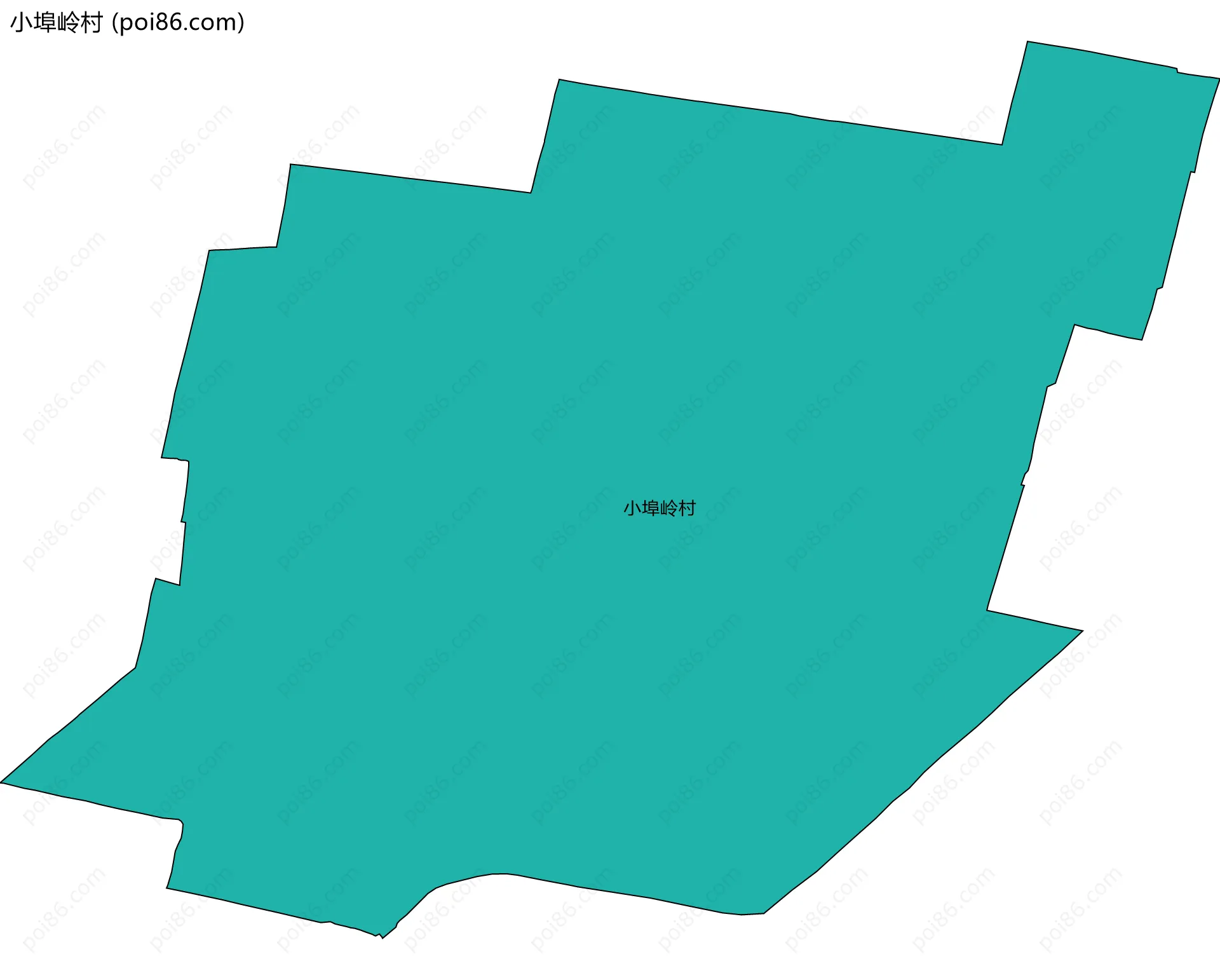 小埠岭村边界地图
