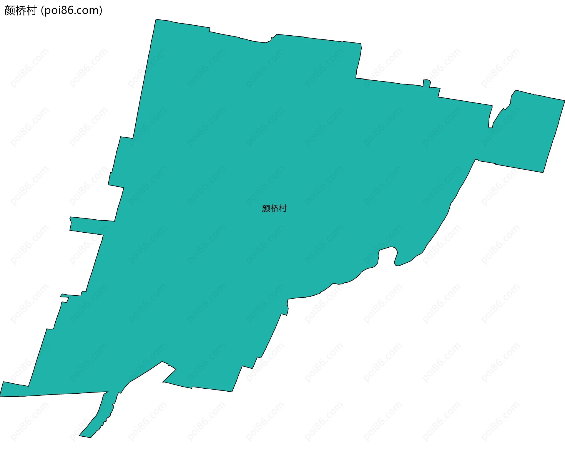 颜桥村边界地图