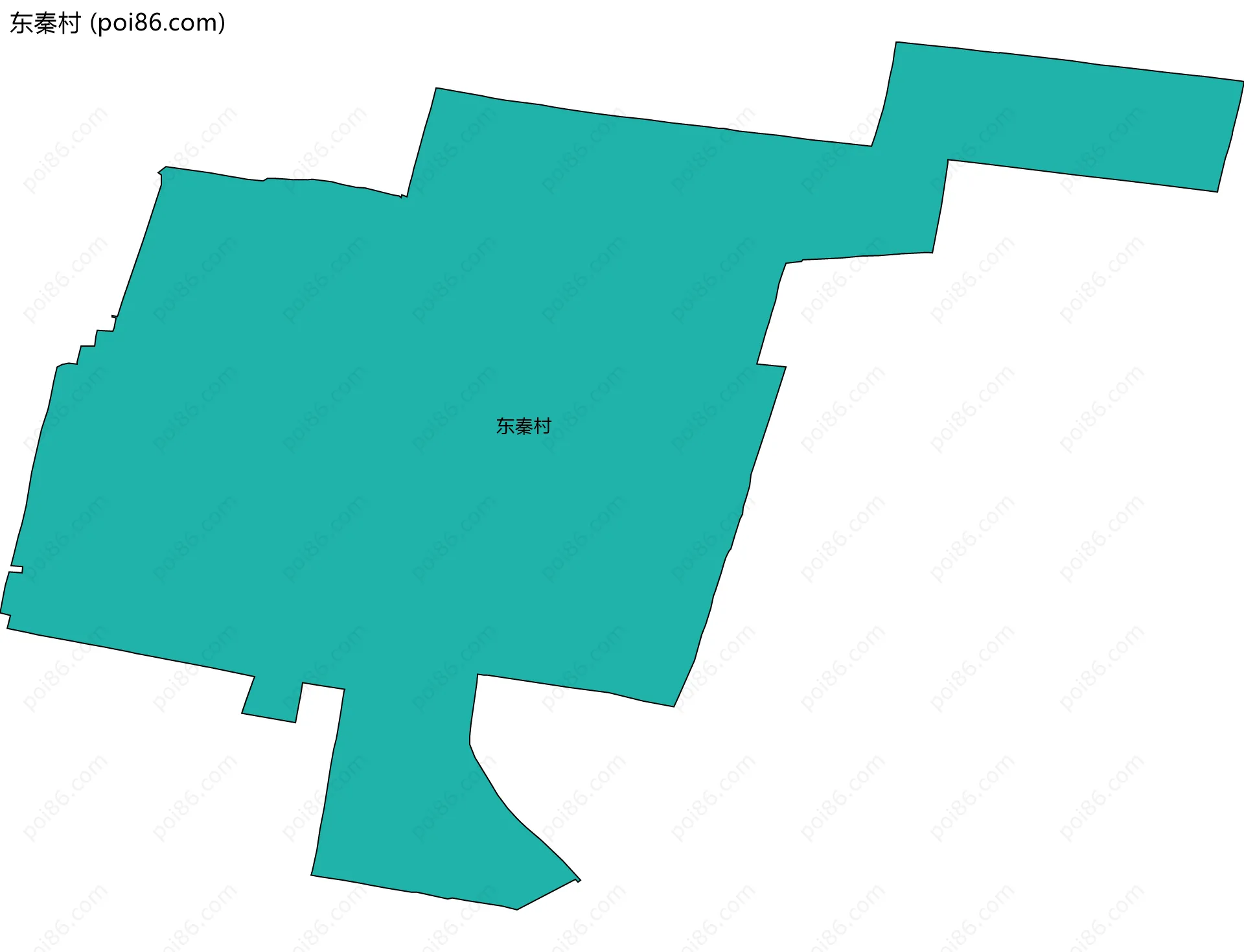 东秦村边界地图