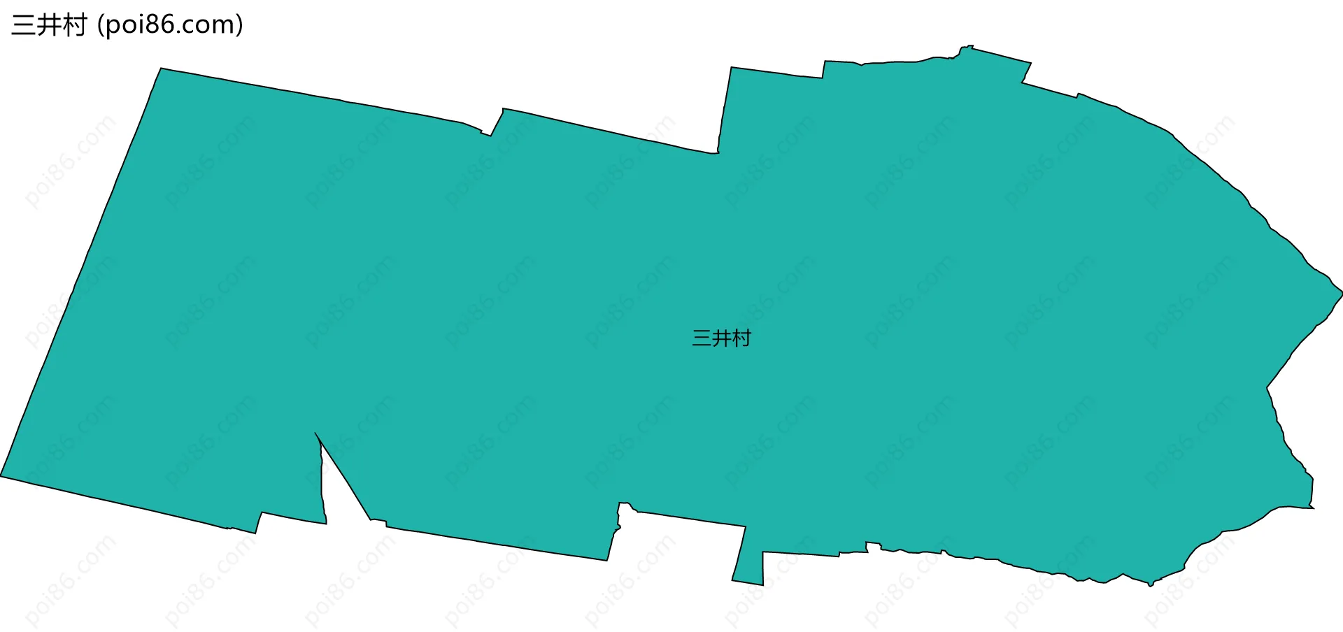 三井村边界地图