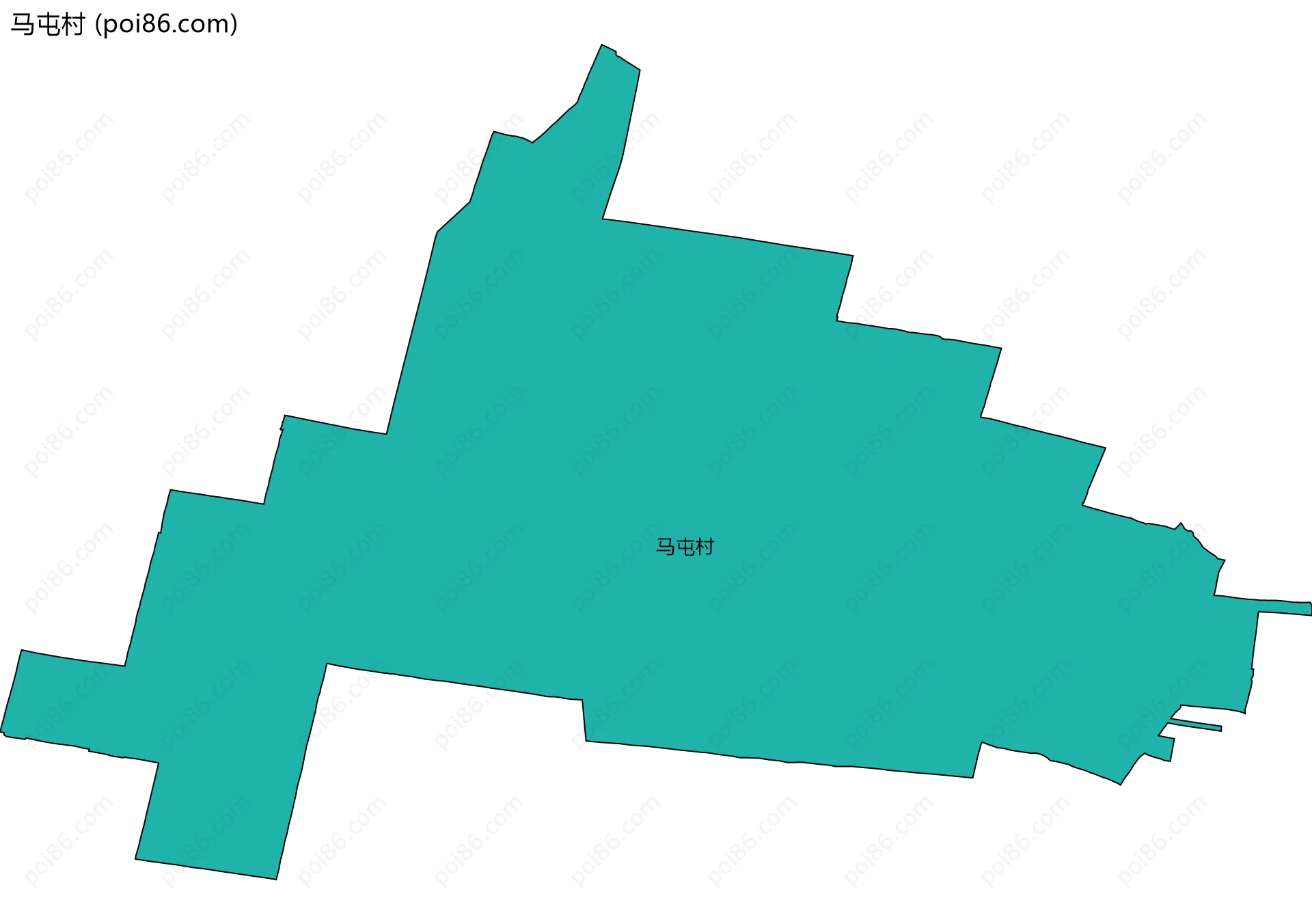 马屯村边界地图