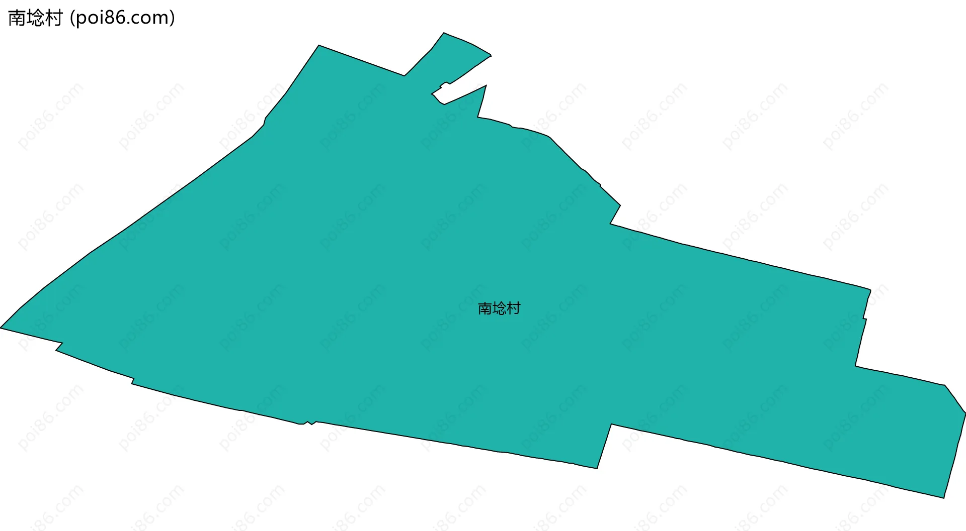 南埝村边界地图