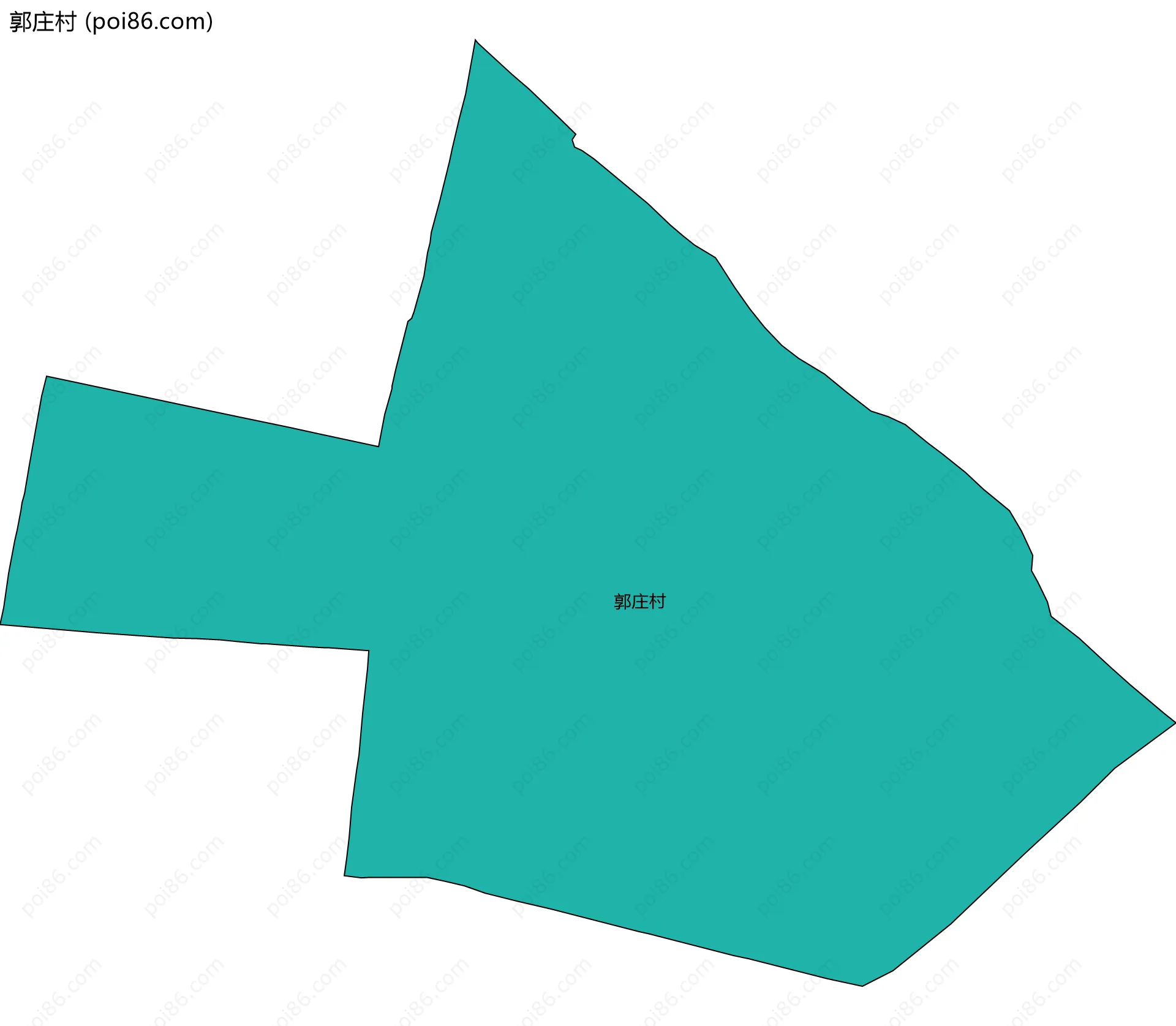 郭庄村边界地图