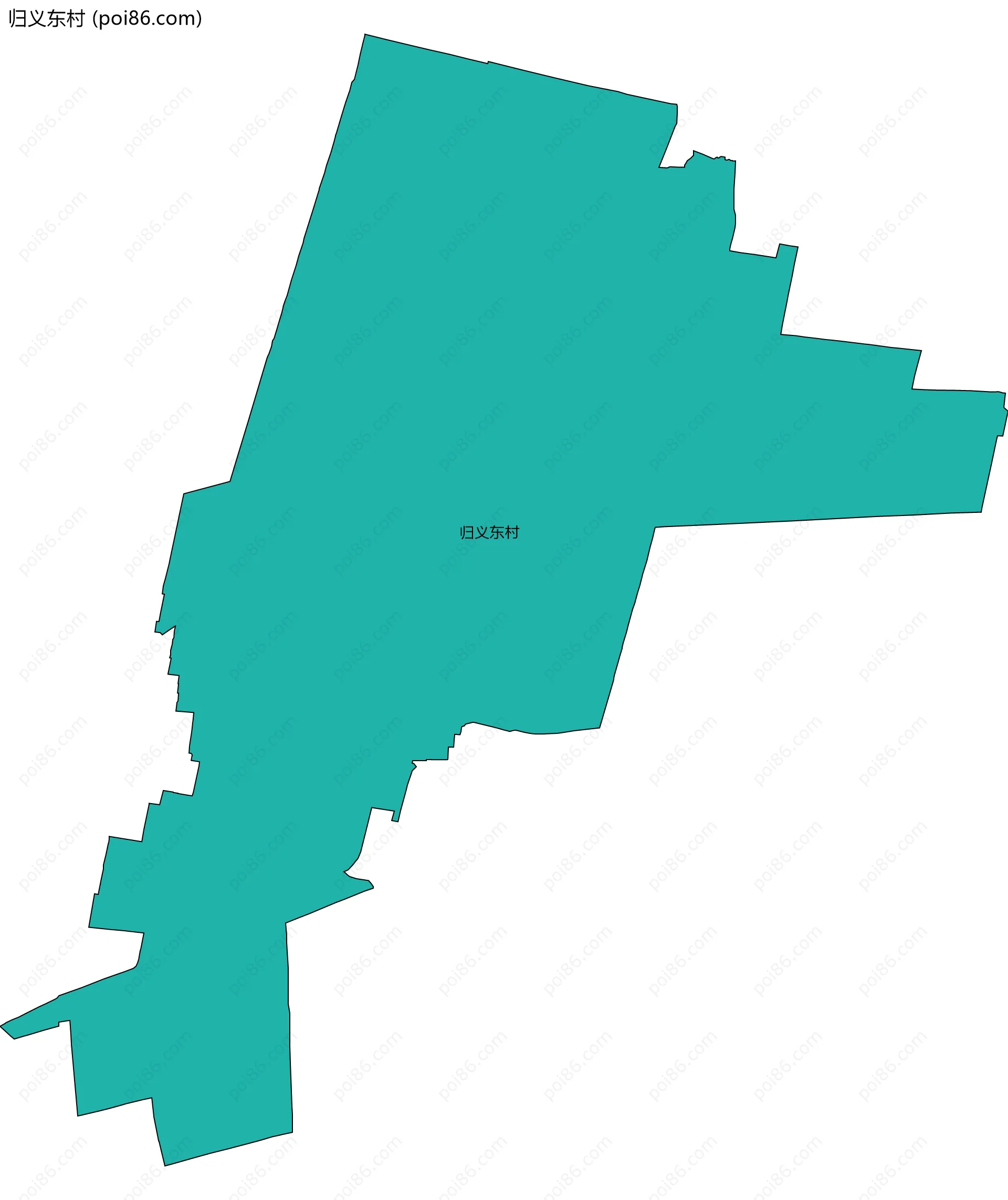归义东村边界地图