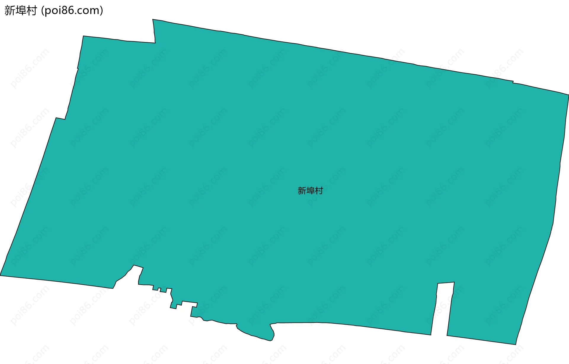 新埠村边界地图