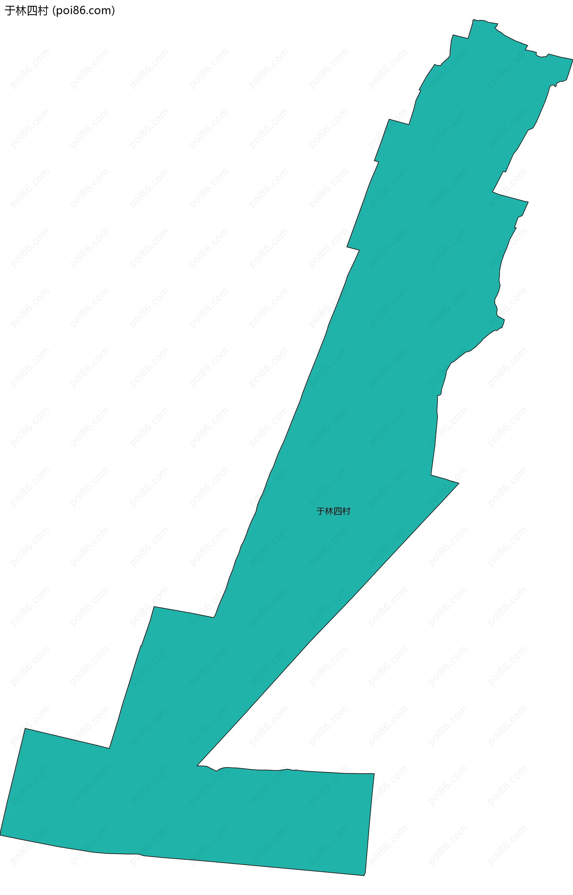 于林四村边界地图