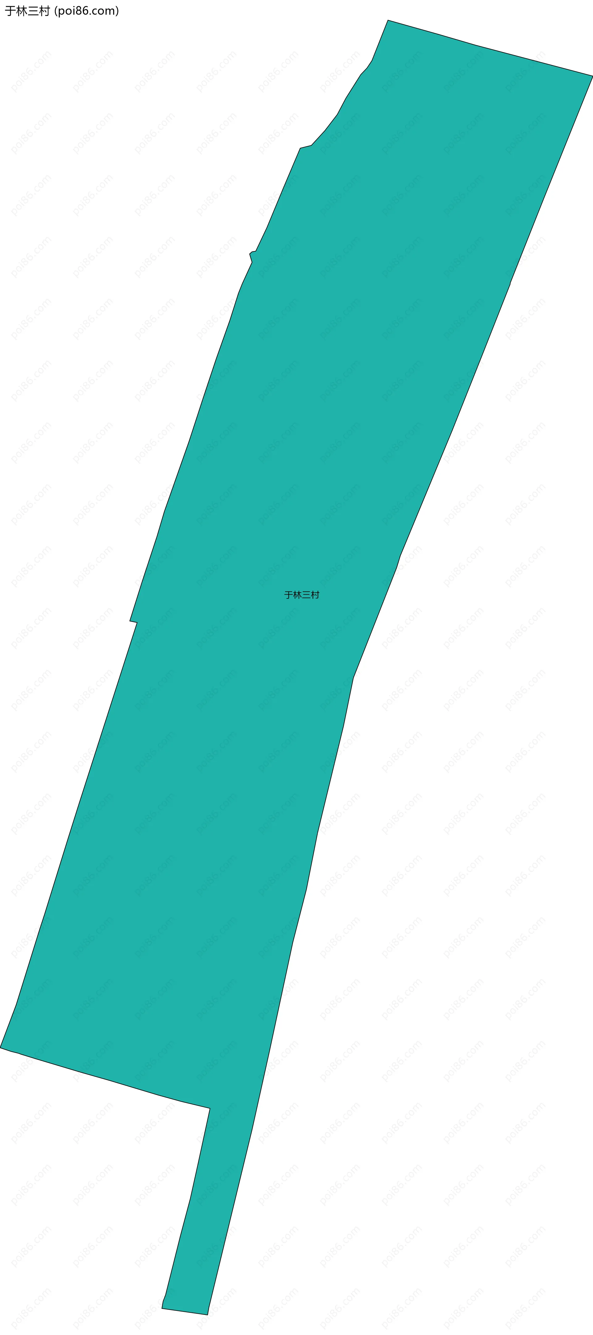 于林三村边界地图