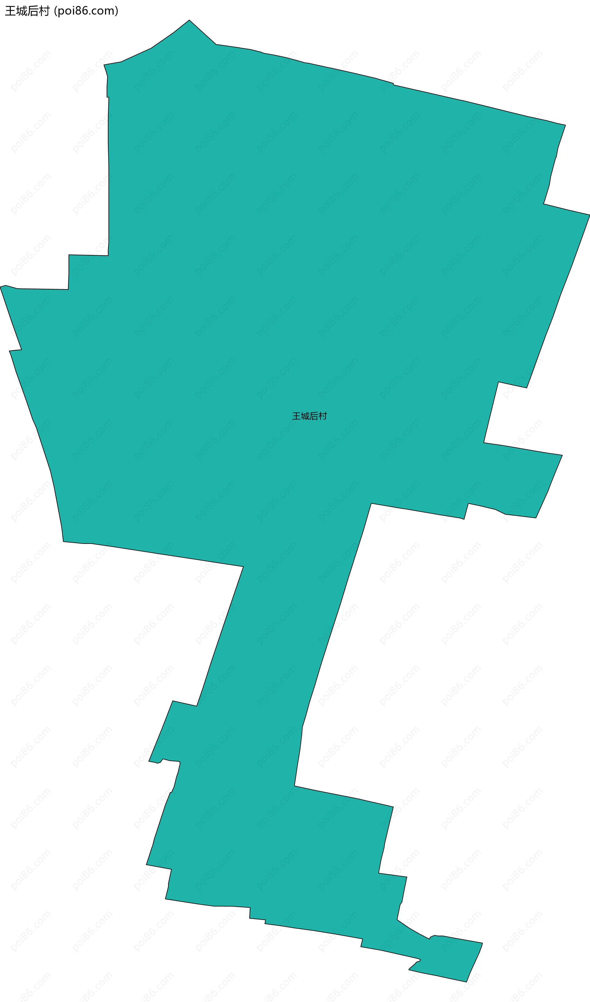 王城后村边界地图