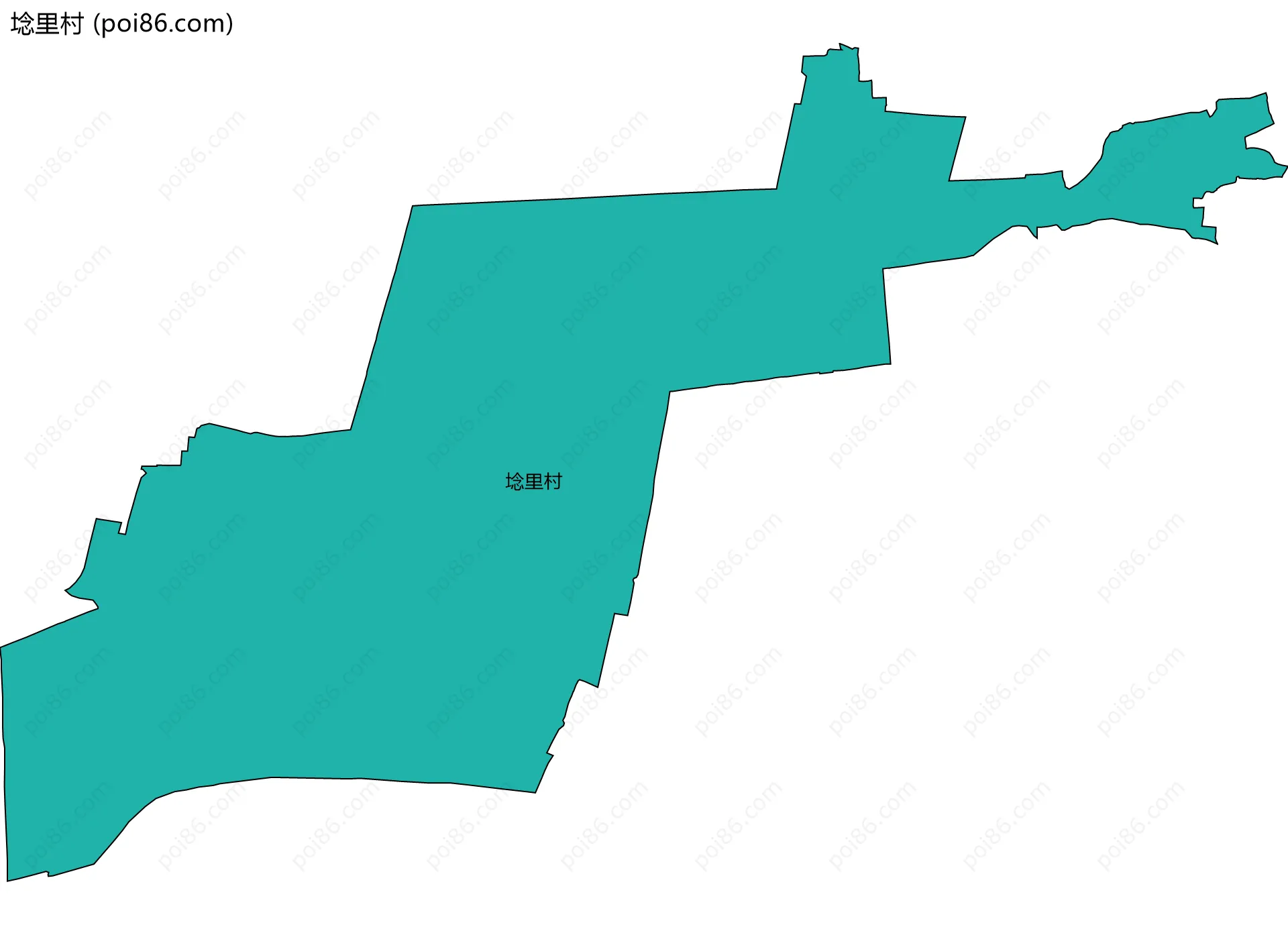 埝里村边界地图