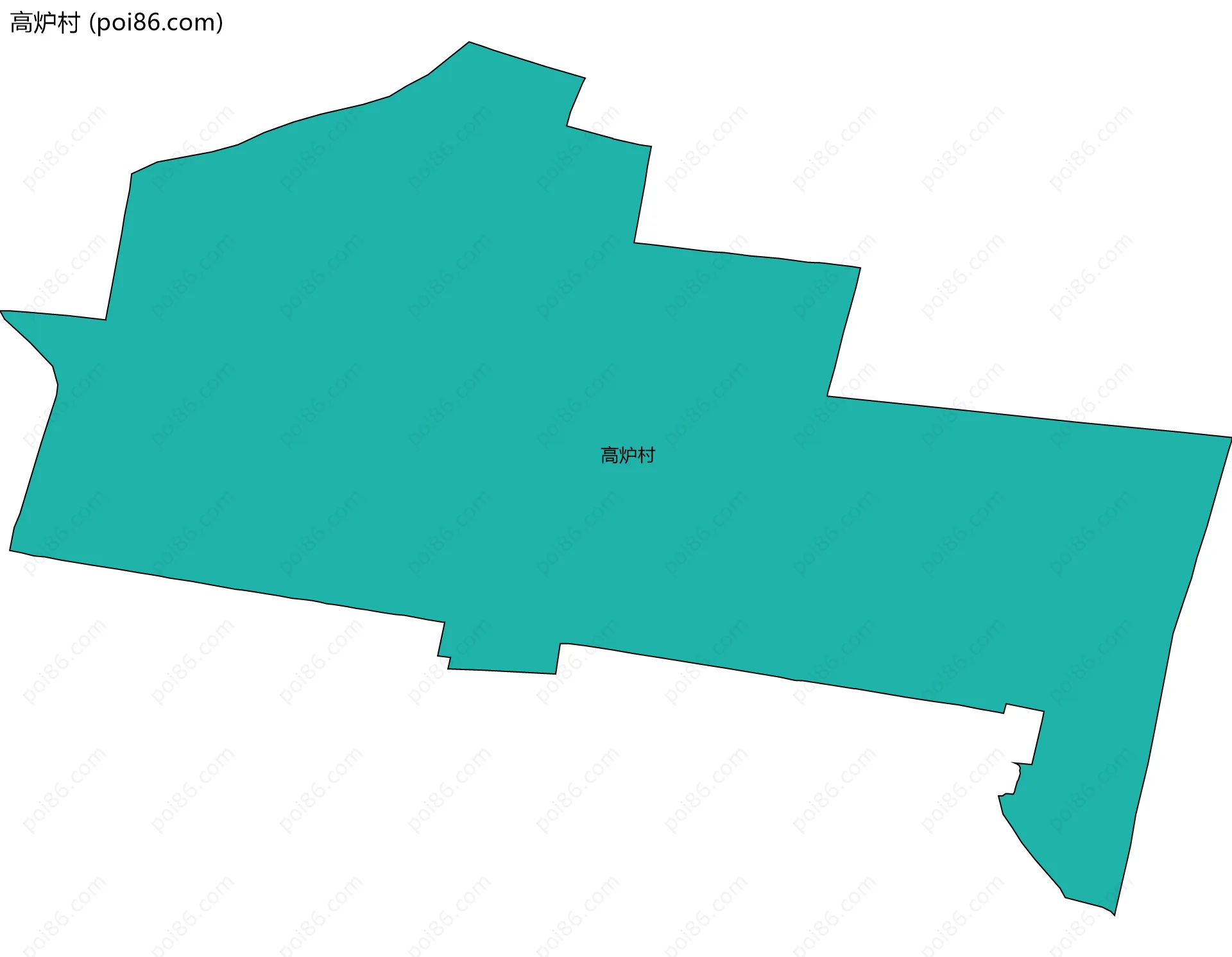 高炉村边界地图