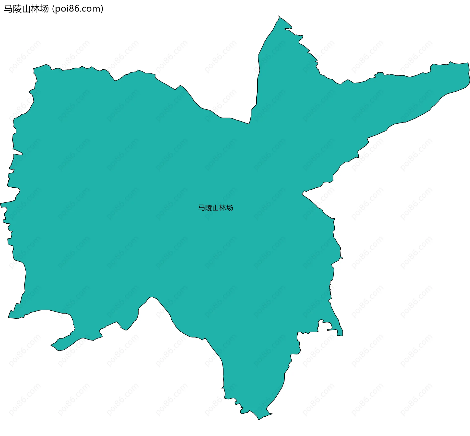 马陵山林场边界地图