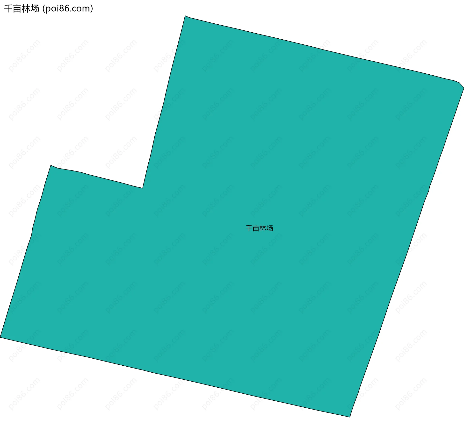 千亩林场边界地图