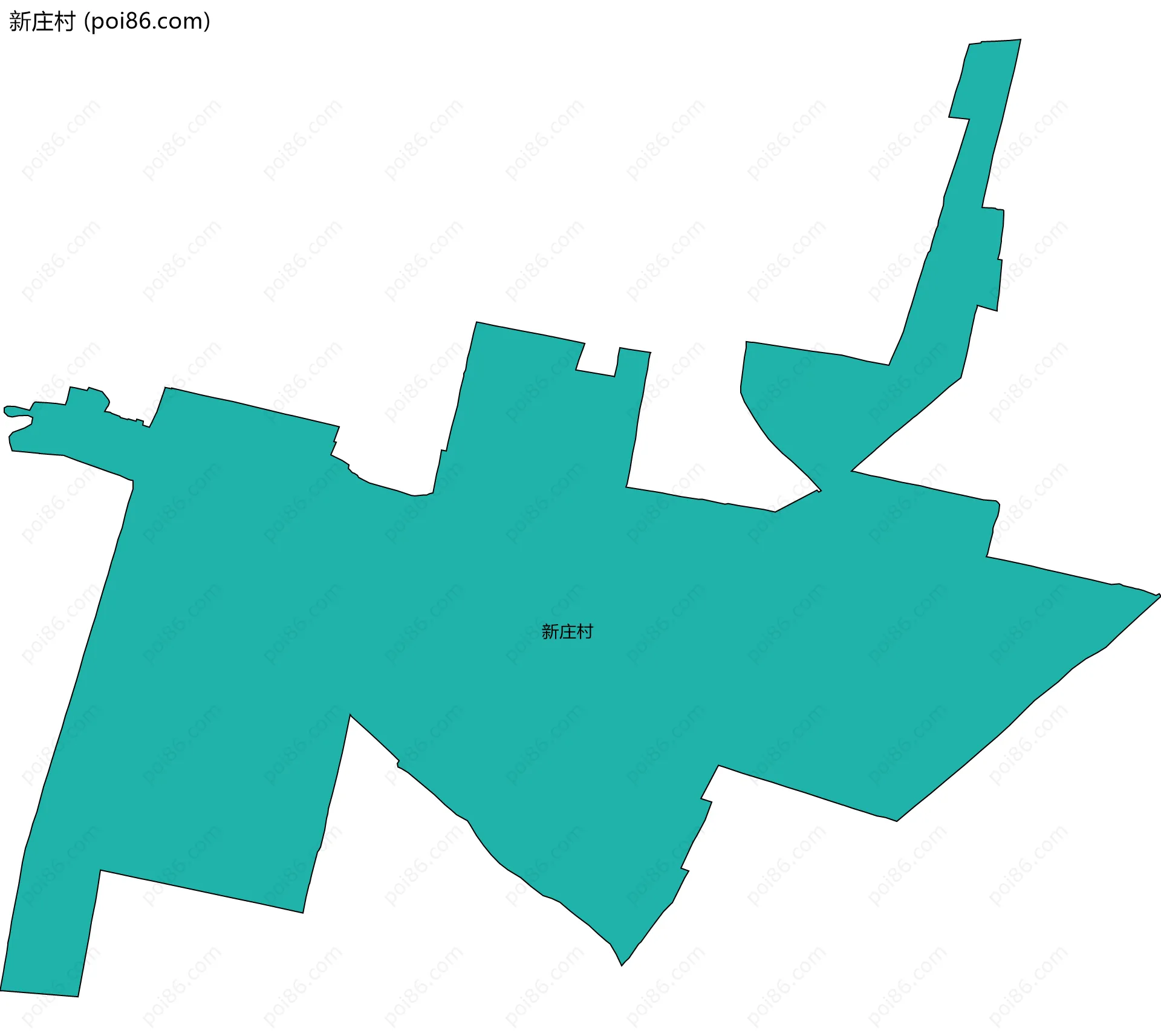 新庄村边界地图