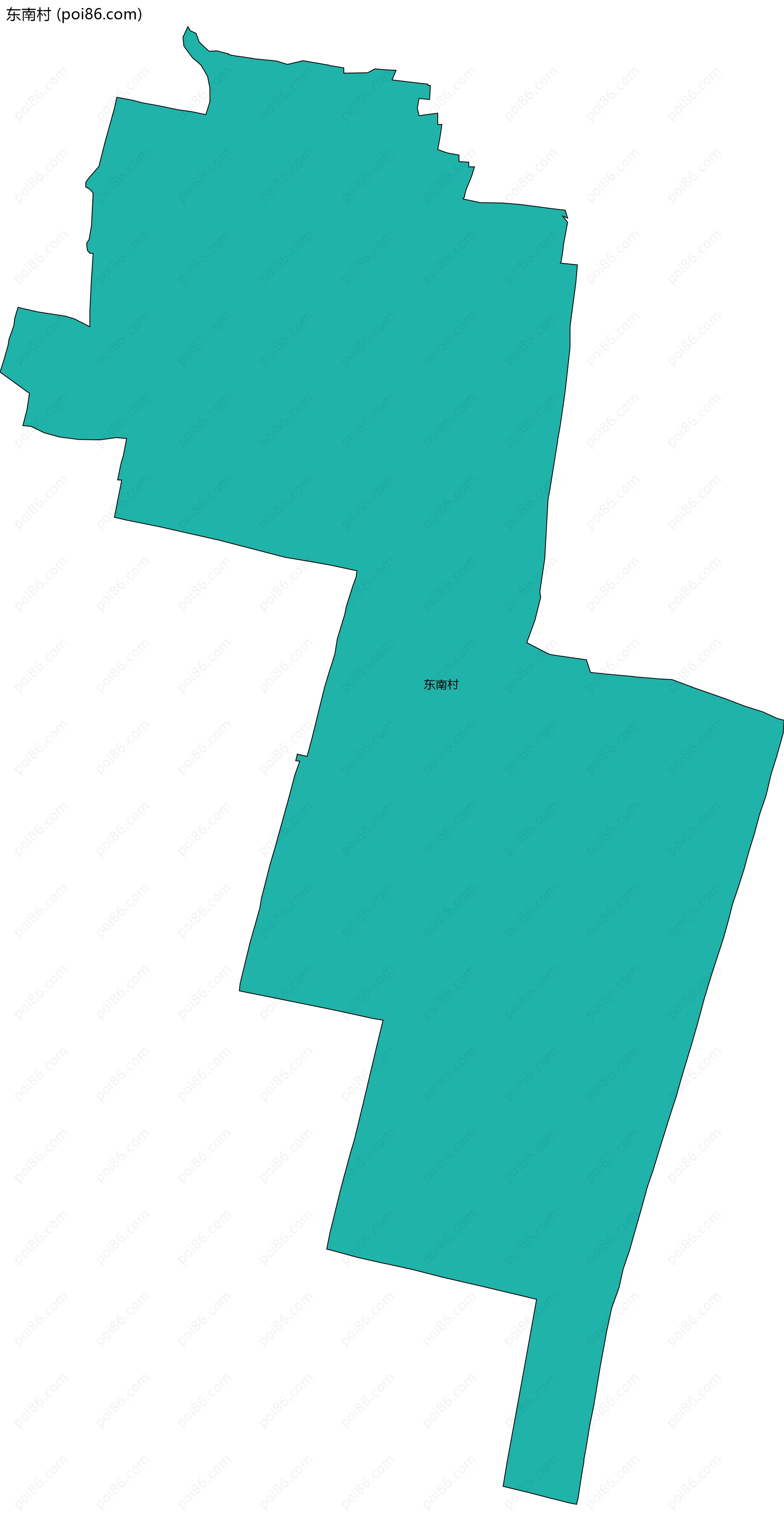 东南村边界地图