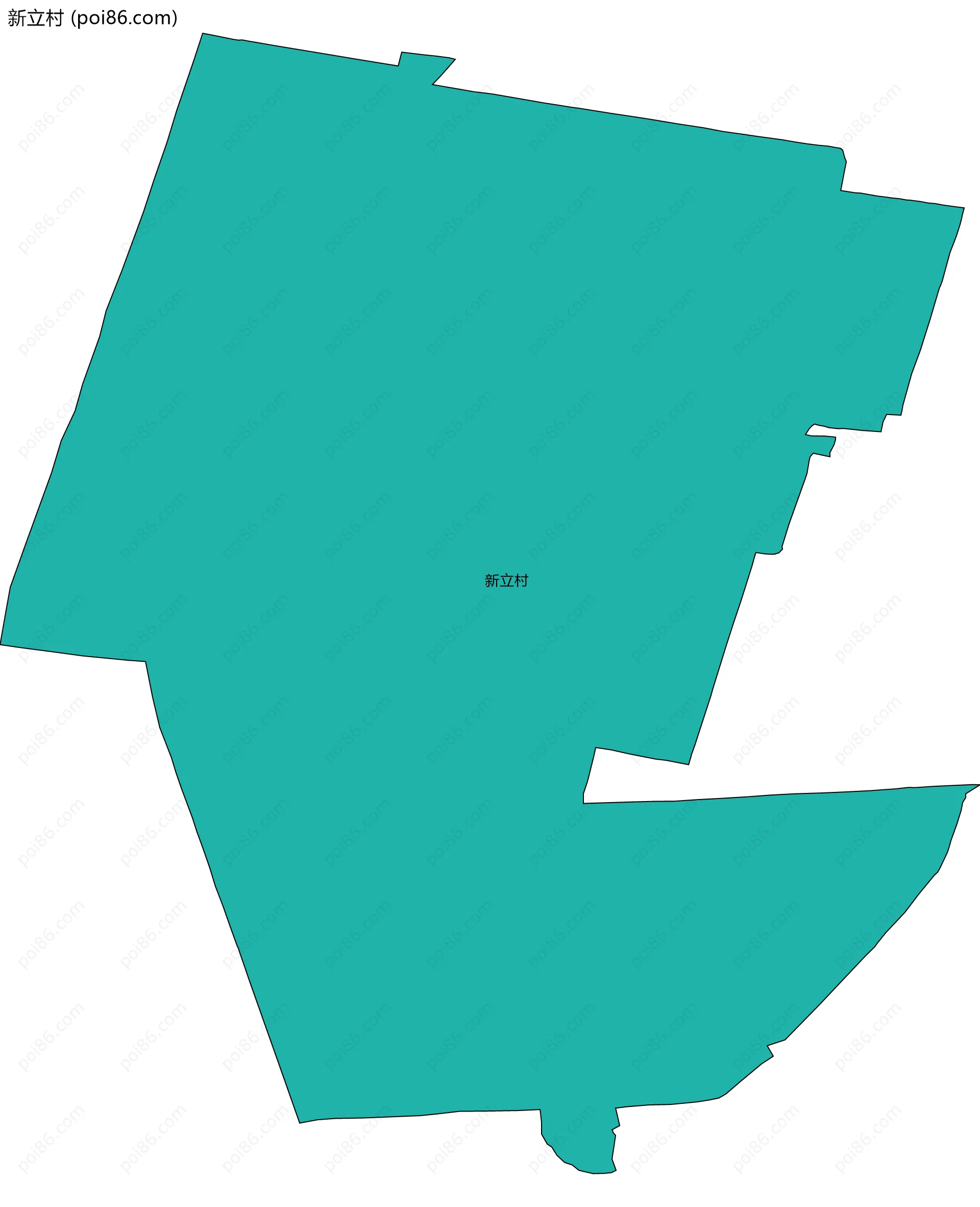 新立村边界地图
