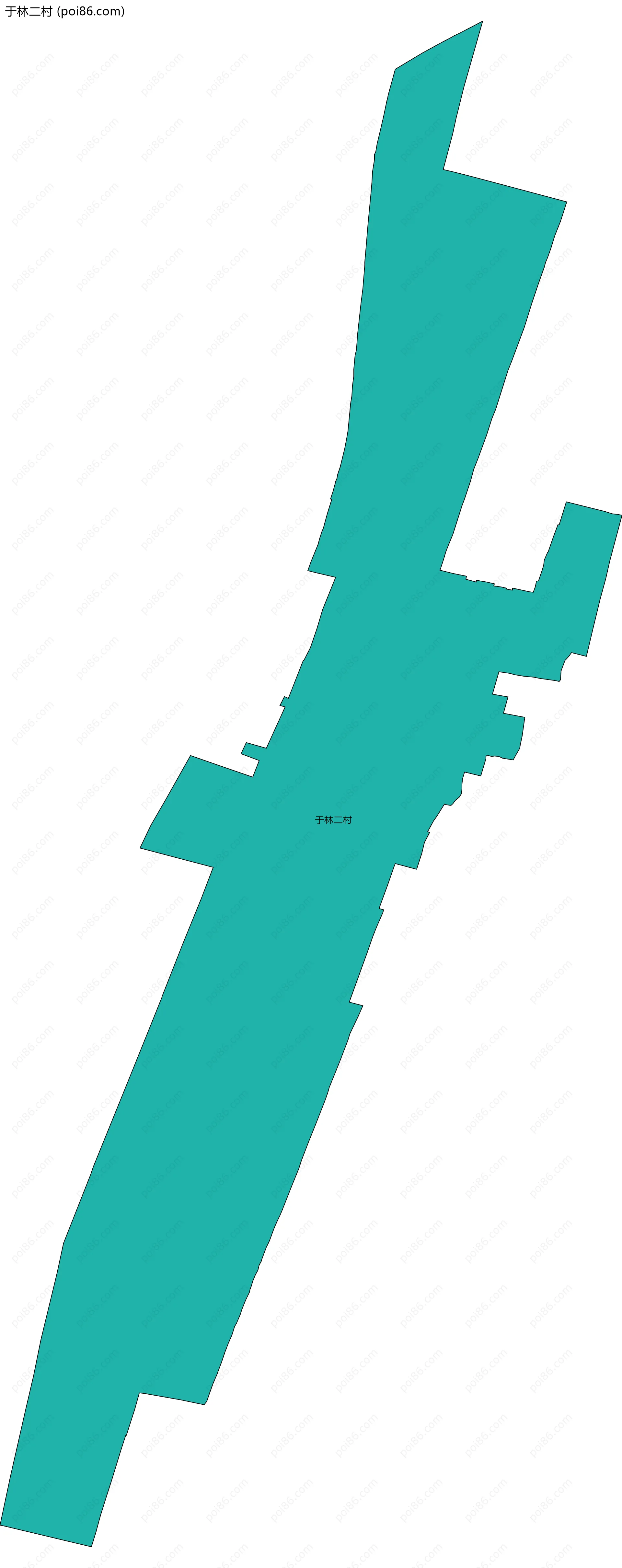 于林二村边界地图