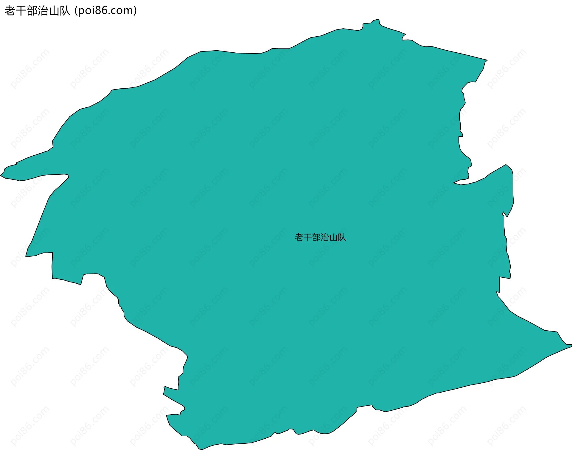 老干部治山队边界地图