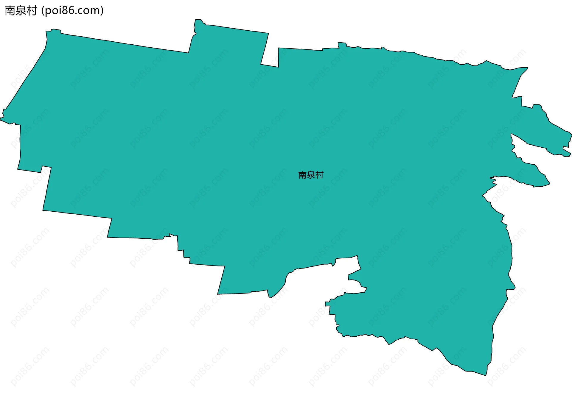 南泉村边界地图