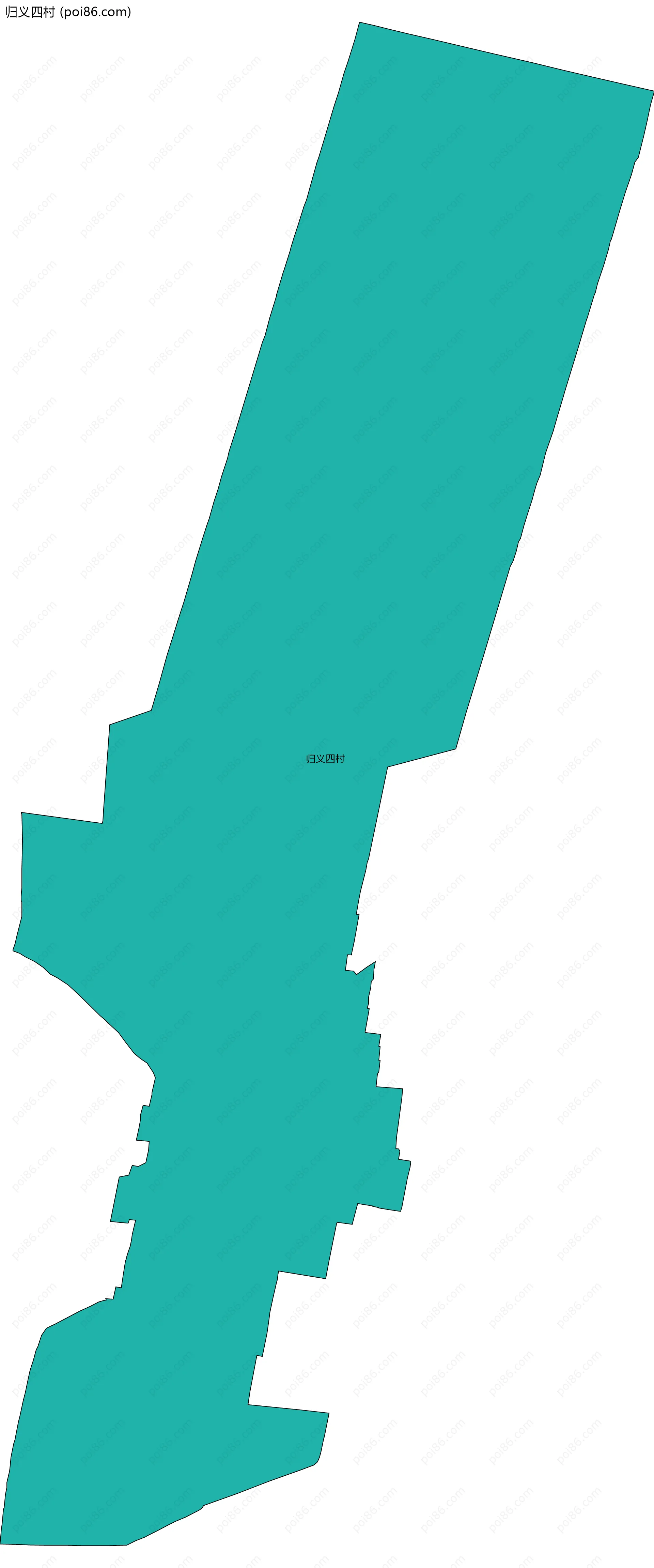 归义四村边界地图