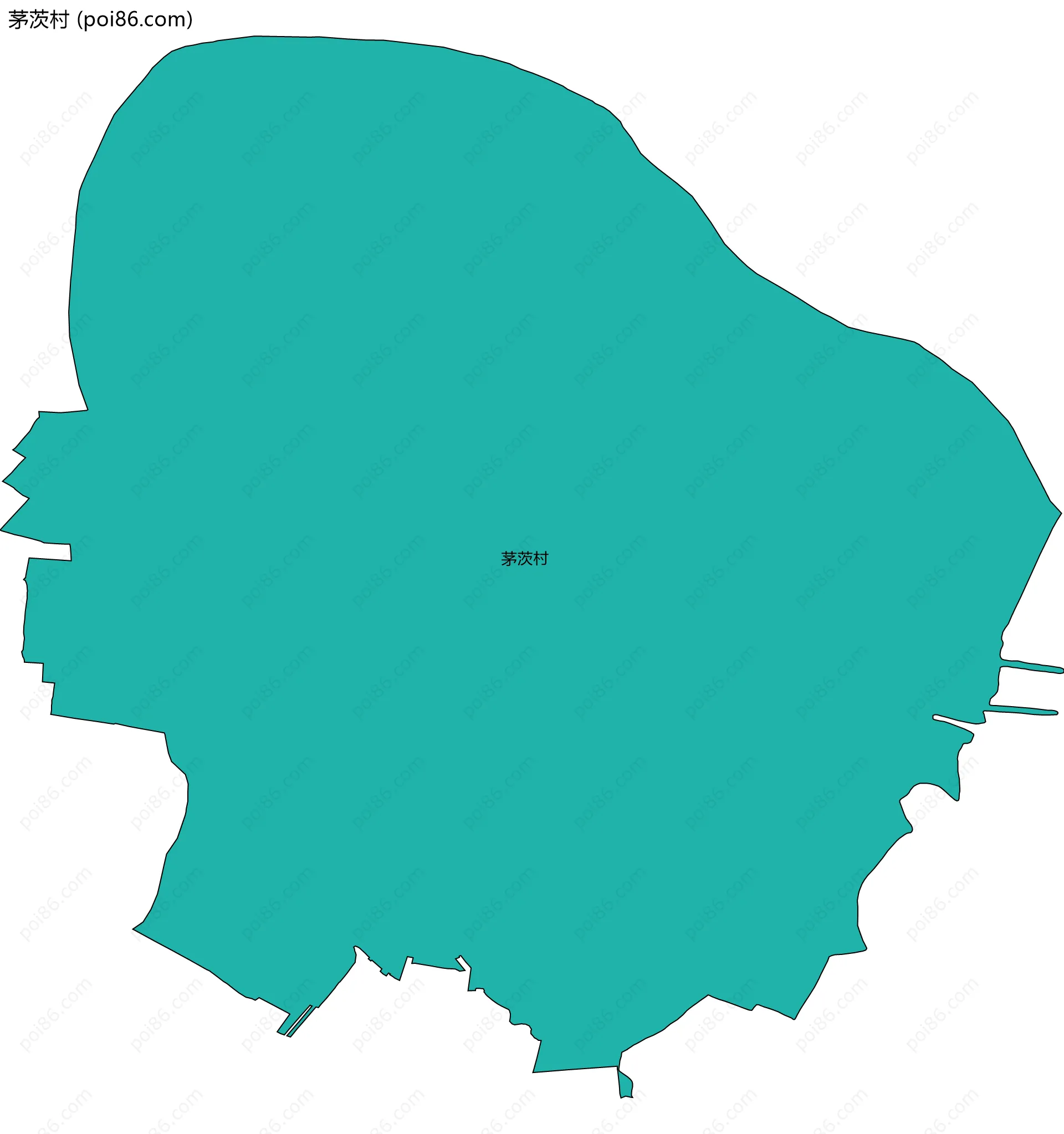 茅茨村边界地图