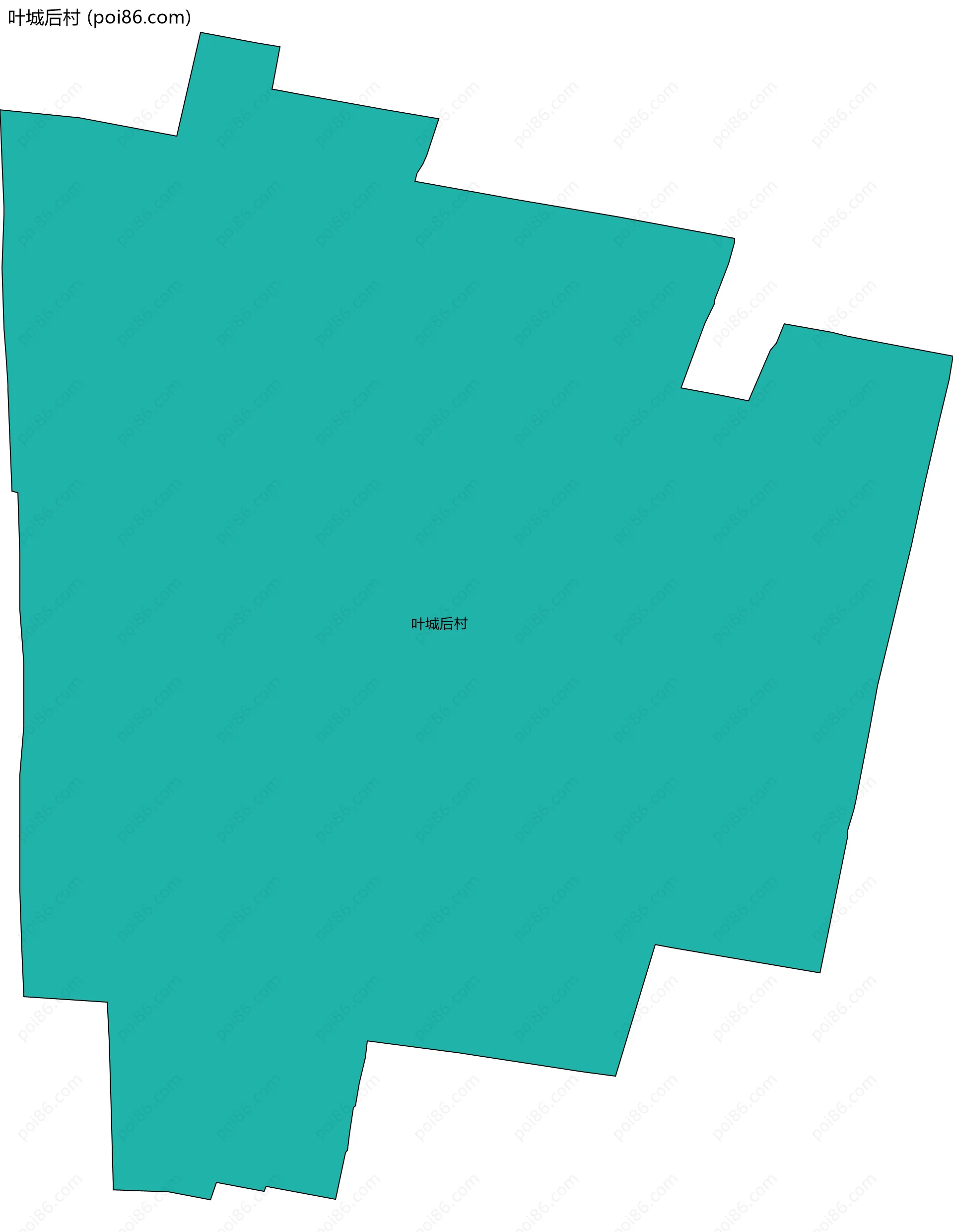 叶城后村边界地图