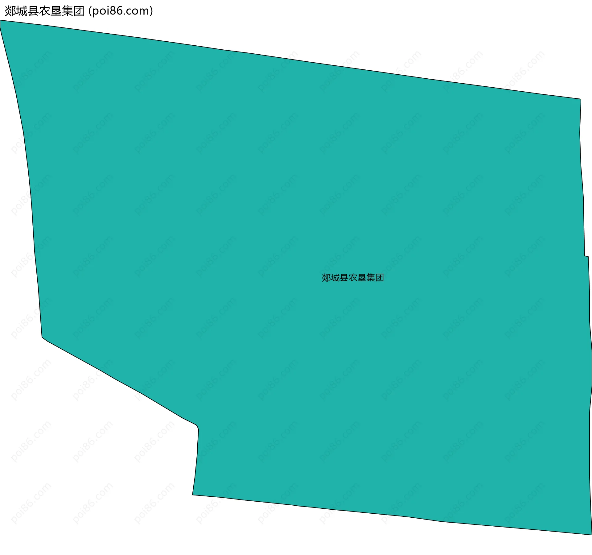 郯城县农垦集团边界地图
