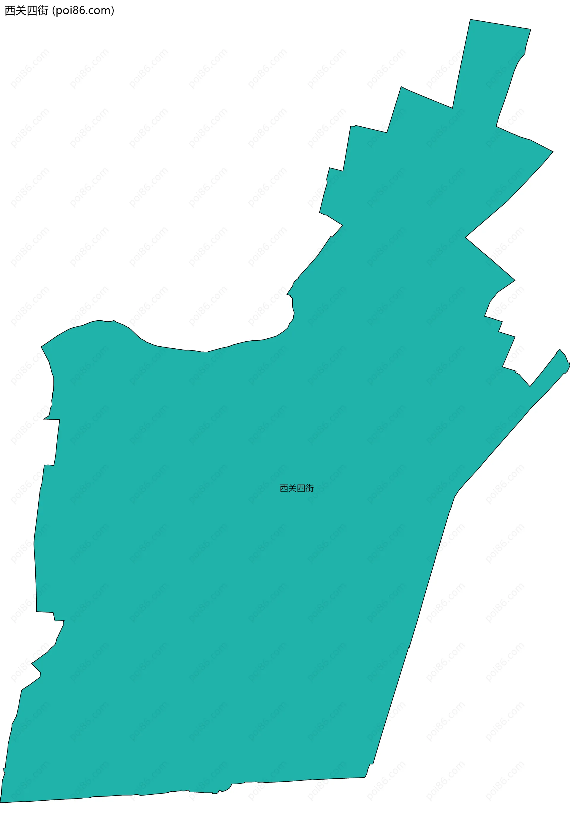 西关四街边界地图