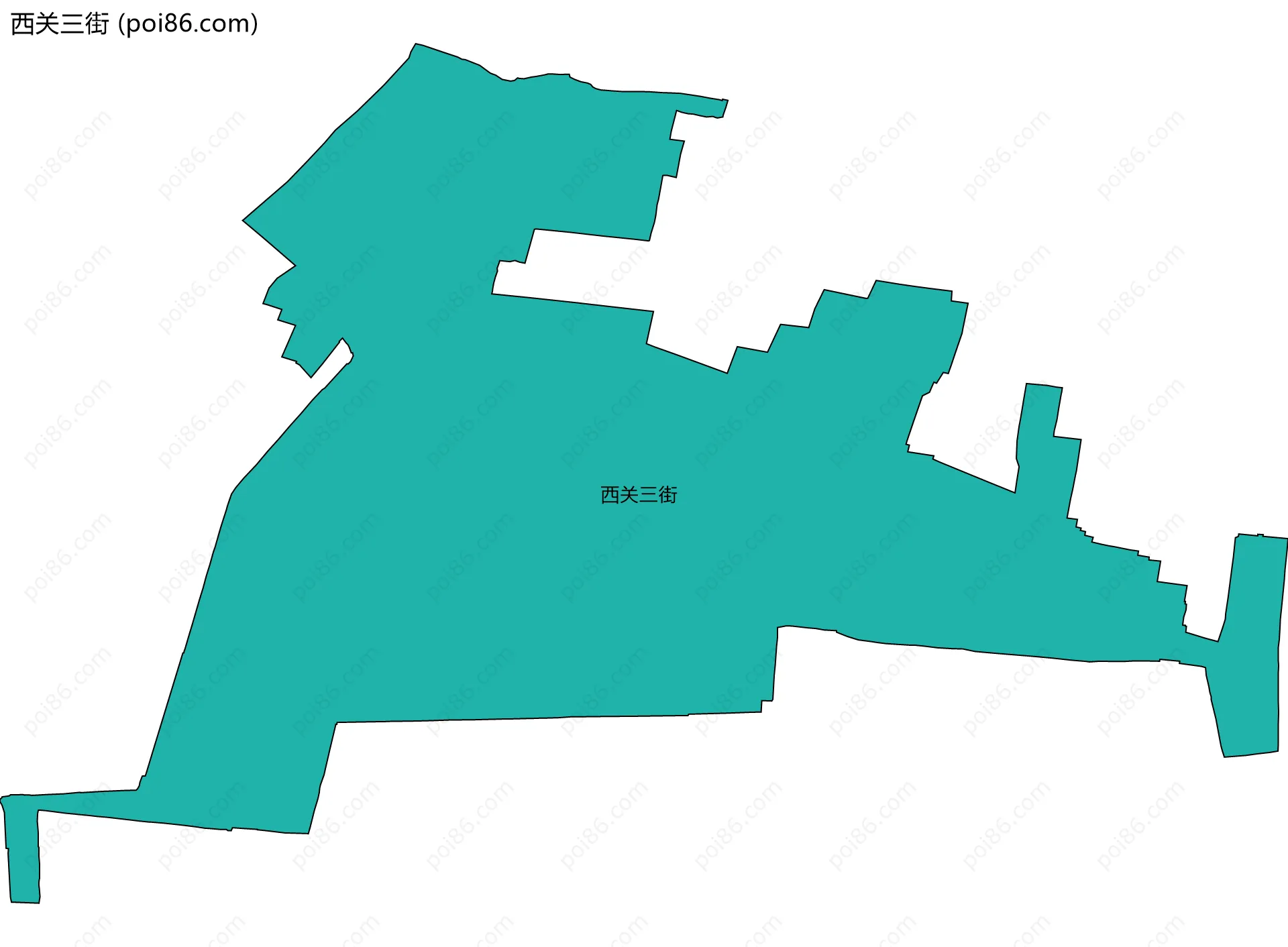西关三街边界地图