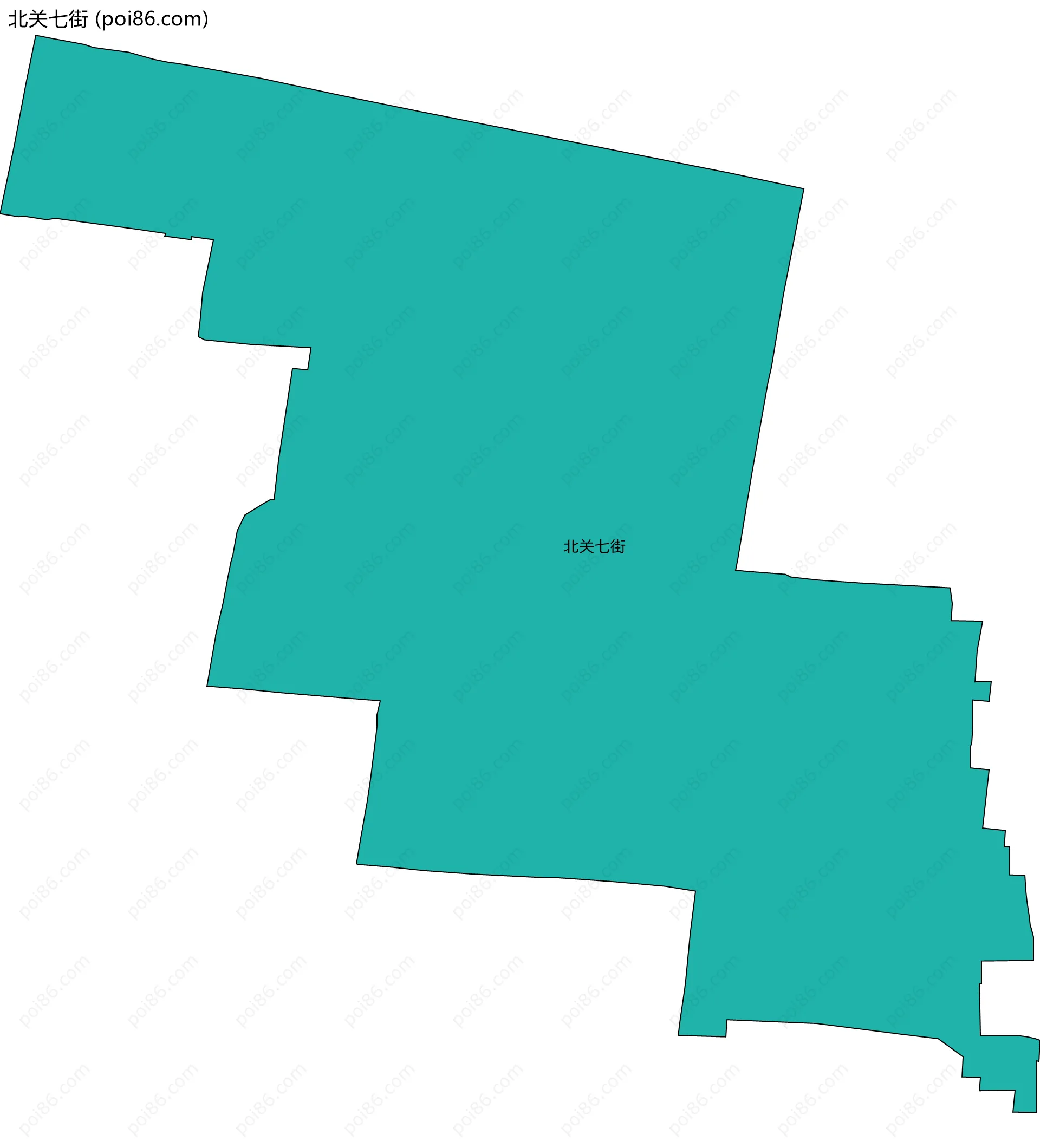 北关七街边界地图