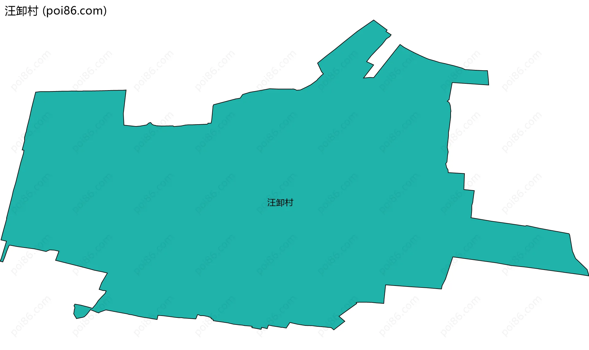 汪卸村边界地图