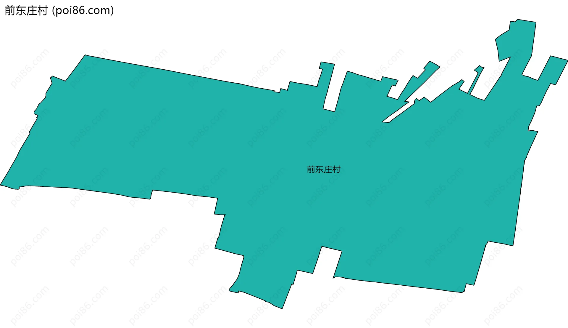 前东庄村边界地图