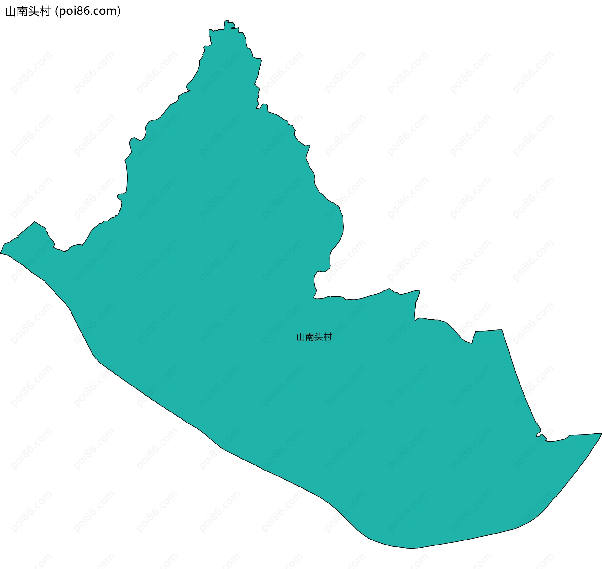 山南头村边界地图