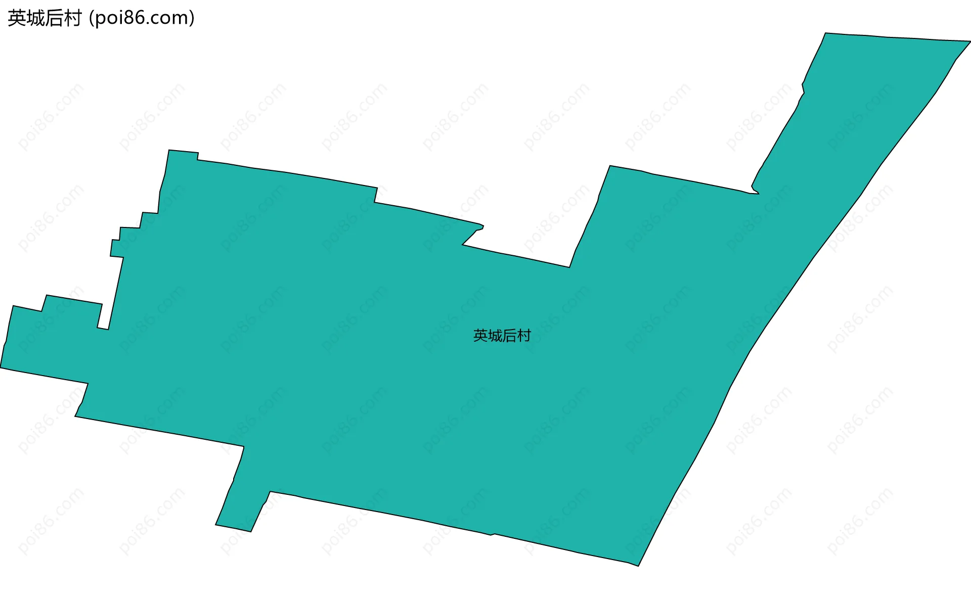 英城后村边界地图