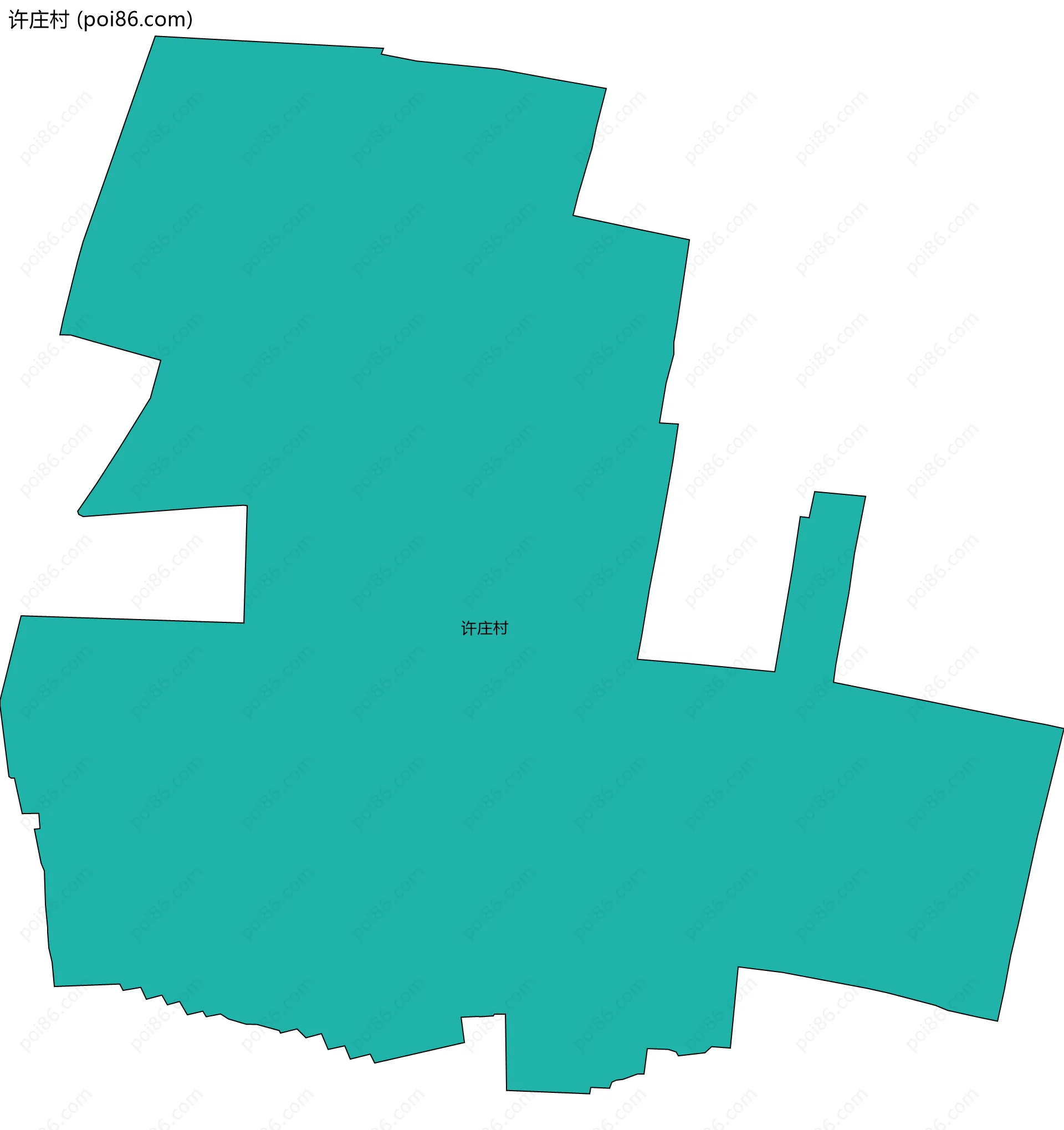 许庄村边界地图